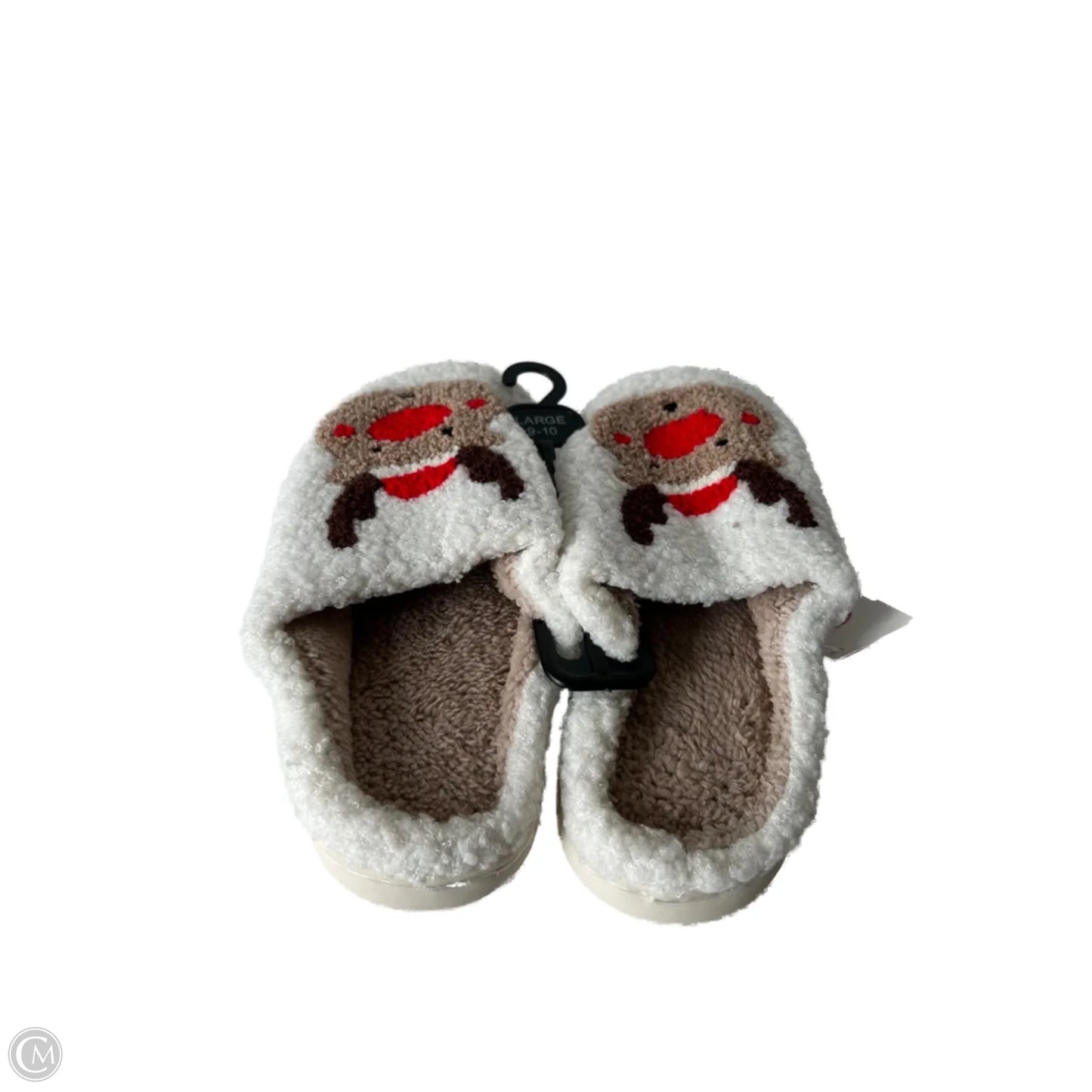 Slippers By Clothes Mentor In Brown & Red