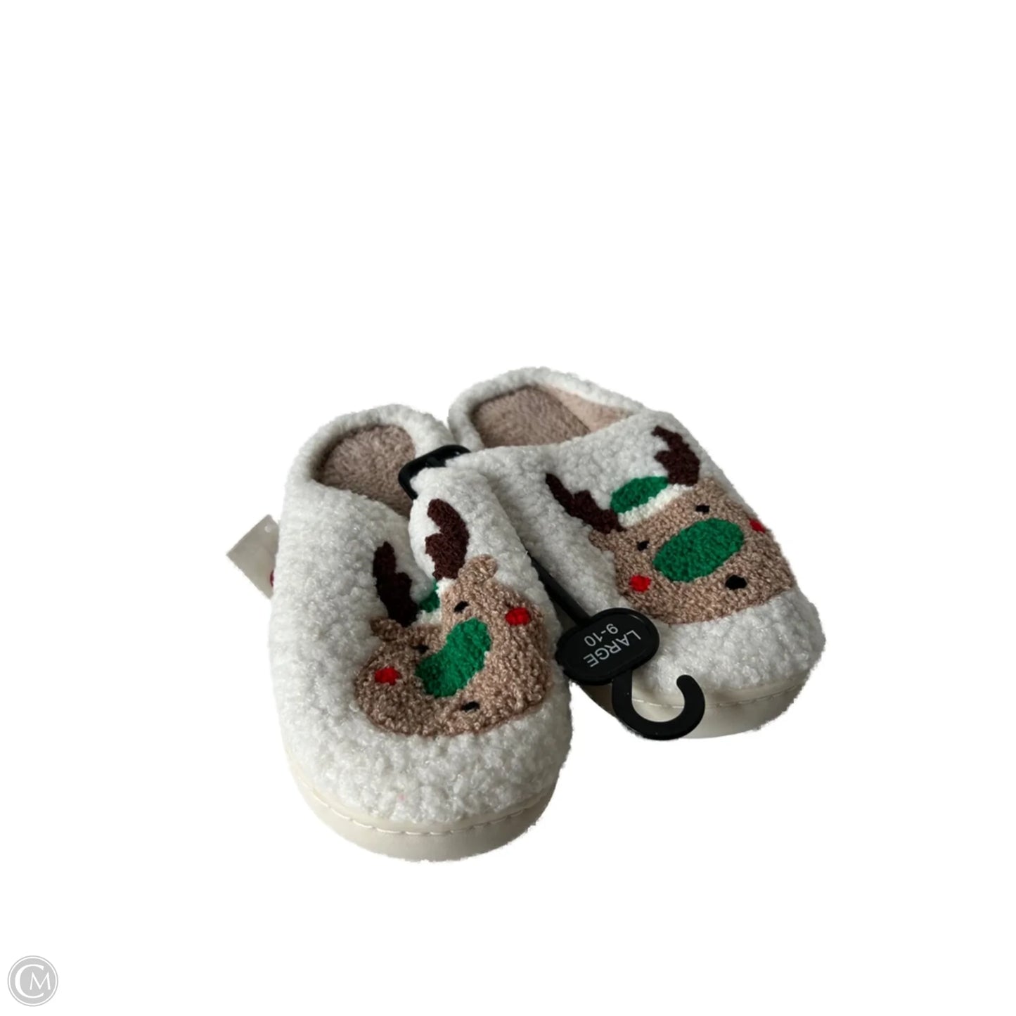 Slippers By Clothes Mentor In Brown & Green