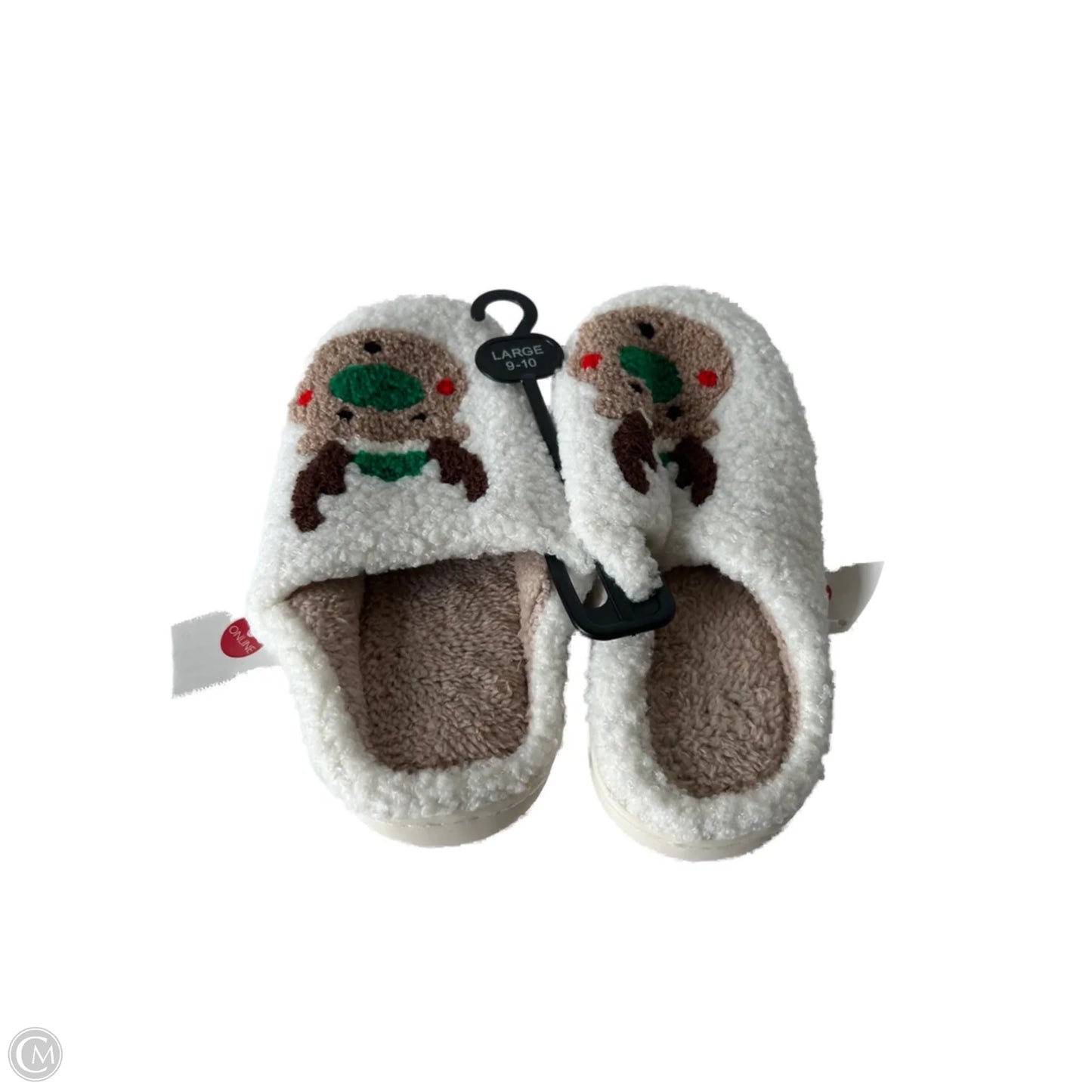 Slippers By Clothes Mentor In Brown & Green