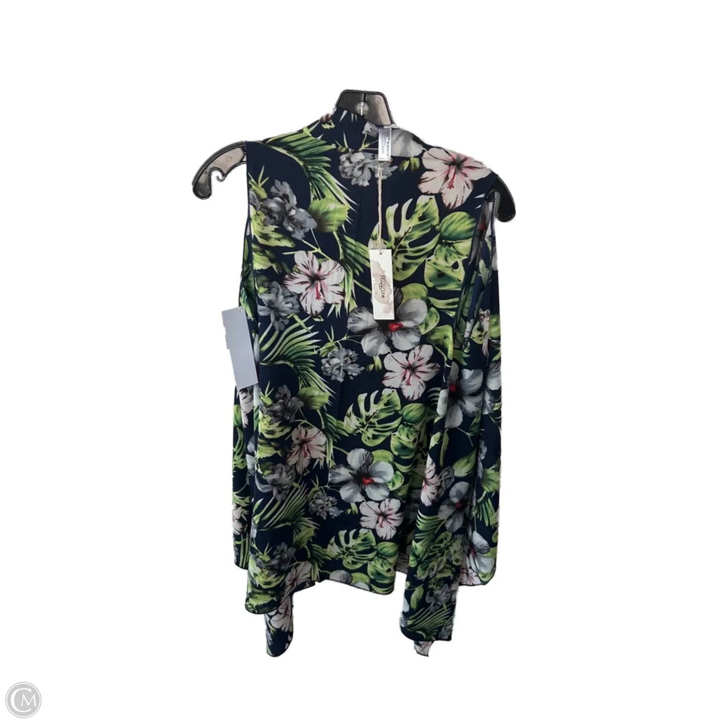 Kimono By Clothes Mentor In Blue & Green, Size: Osfm