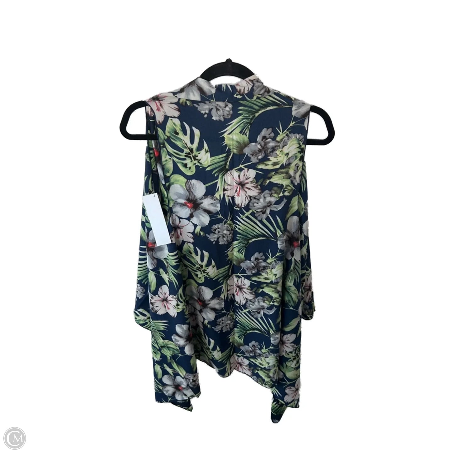 Kimono By Clothes Mentor In Blue & Green, Size: Osfm