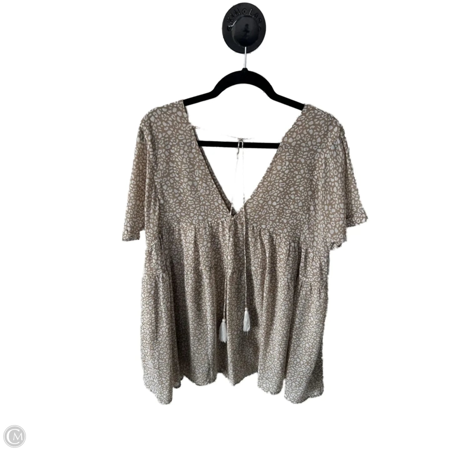 Dress Casual Short By By Together In Brown & White, Size: S