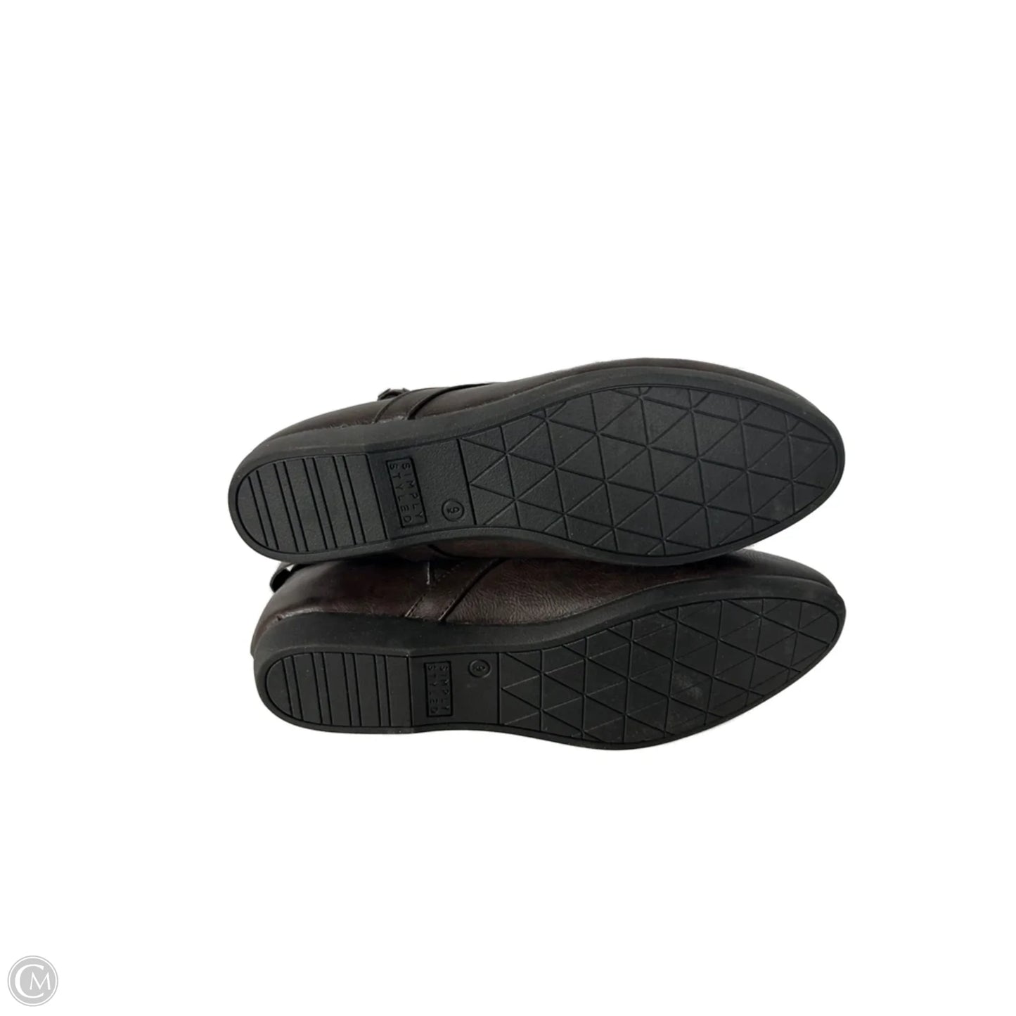 Boots Ankle Flats By Simply Styled In Brown, Size: 9