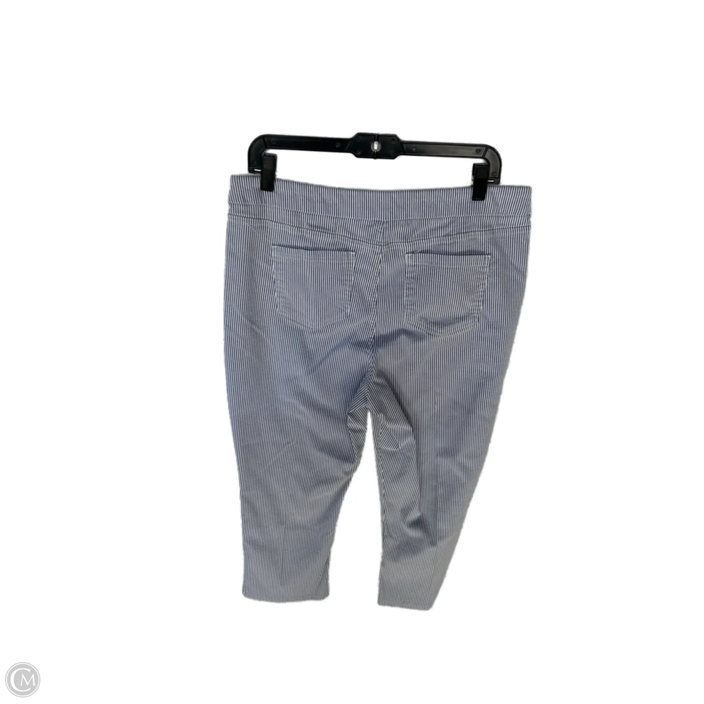 Pants Cropped By Mario Serrani In Blue & White, Size: 16