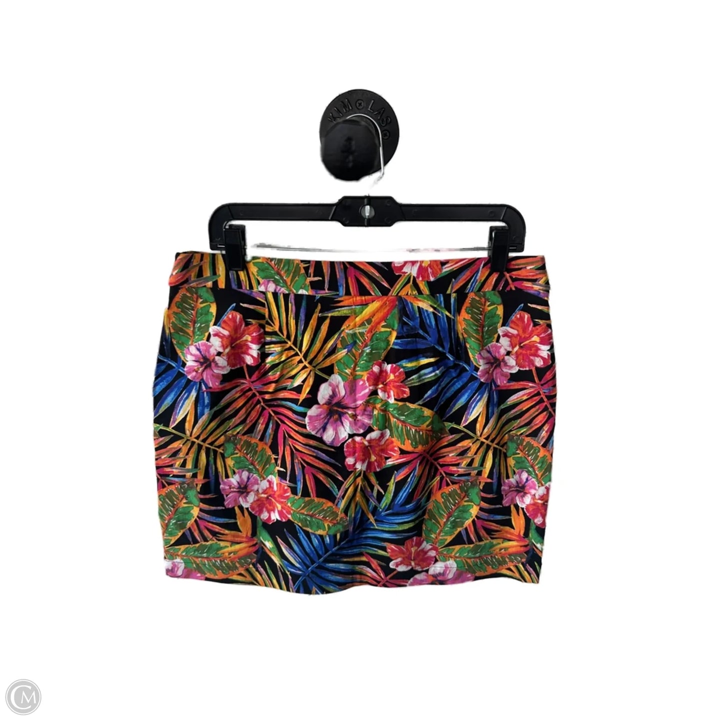 Skort By Rafaella In Black & Yellow, Size: 12