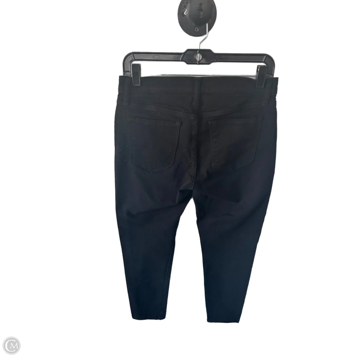 Jeans Skinny By Banana Republic In Black Denim, Size: 8p