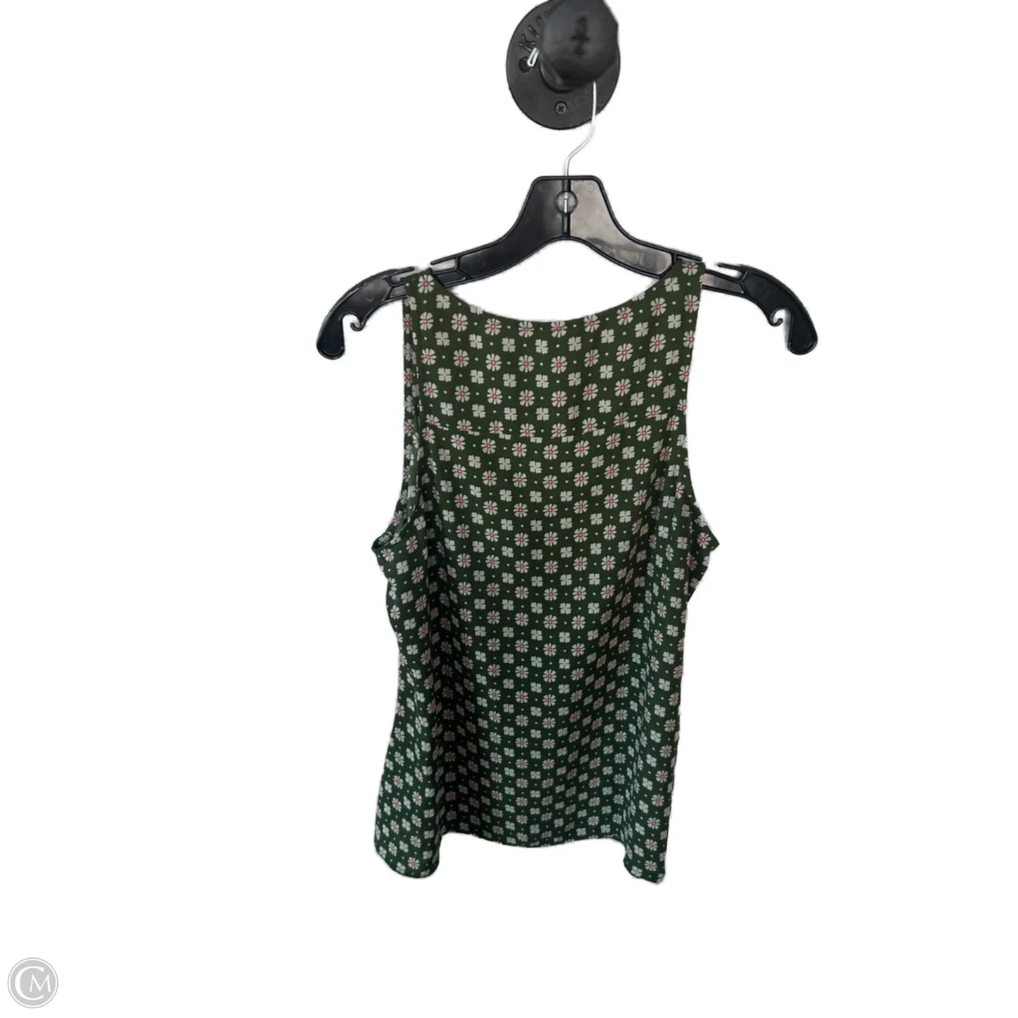 Top Sleeveless By Cabi In Green & Orange, Size: S