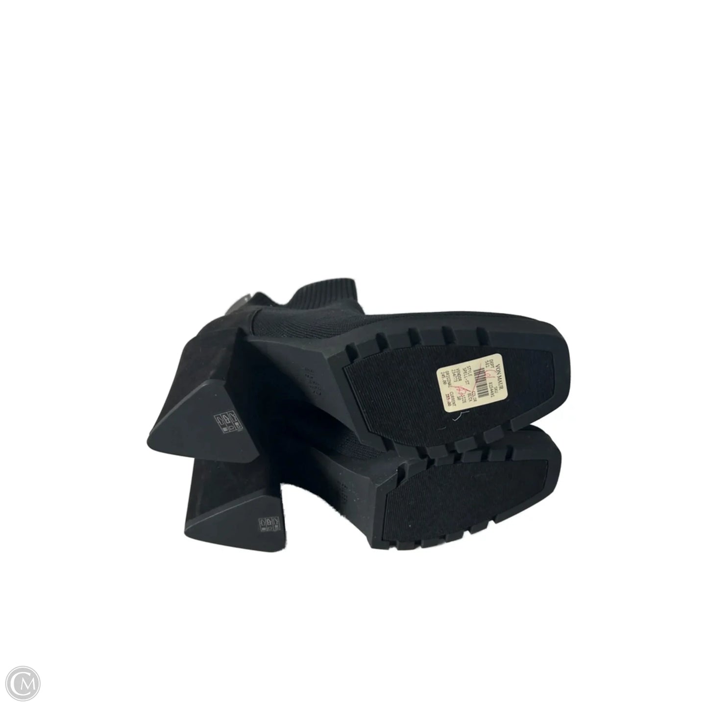 Boots Ankle Heels By Eileen Fisher In Black & Blue, Size: 10