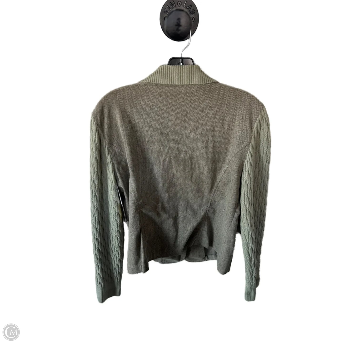 Jacket Luxury Designer By St John Collection In Brown & Green, Size: M