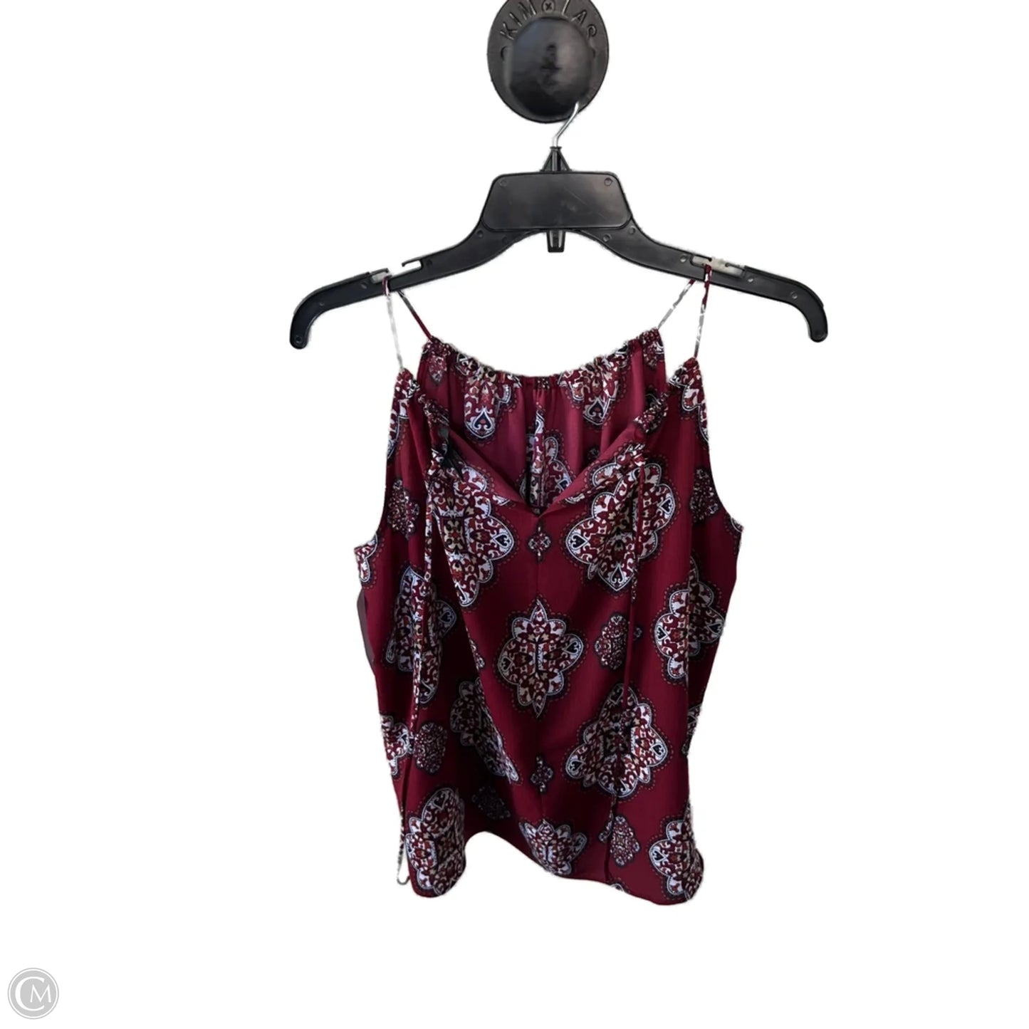 Top Sleeveless By Ann Taylor In Red & White, Size: S