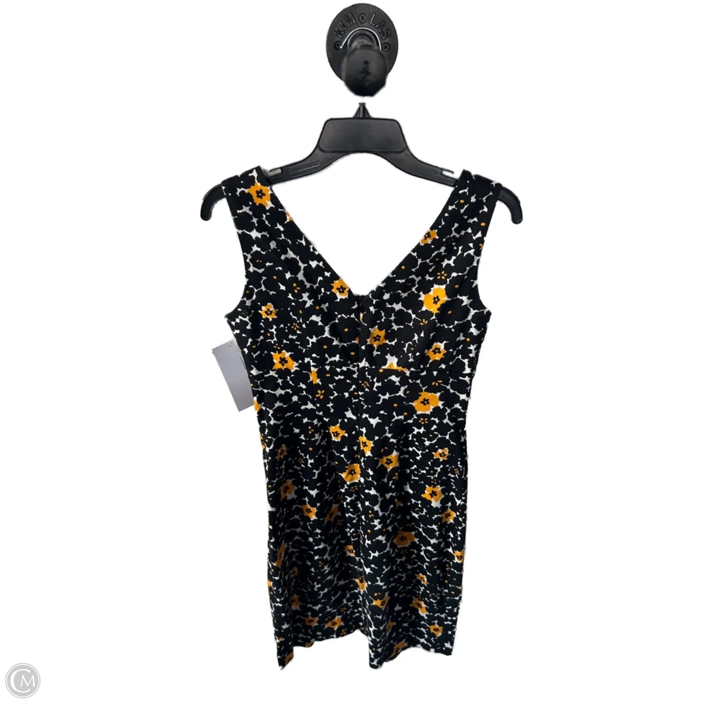 Dress Work By Donna Ricco In Black & Yellow, Size: S