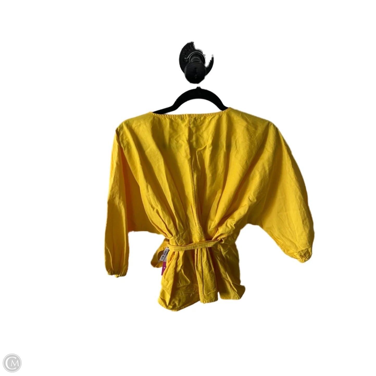 Top Long Sleeve By Banana Republic In Yellow, Size: Xs