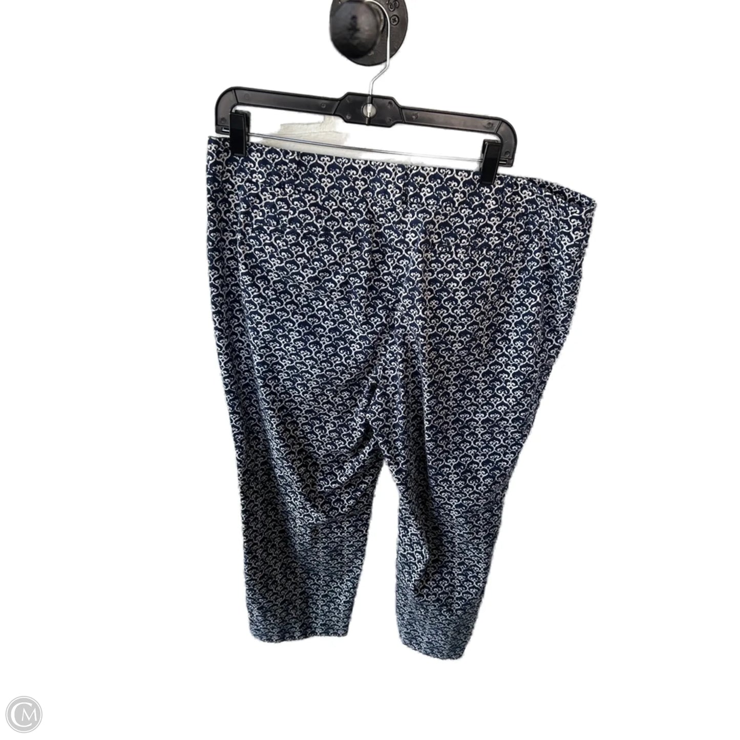 Pants Cropped By Talbots In Blue & White, Size: 14