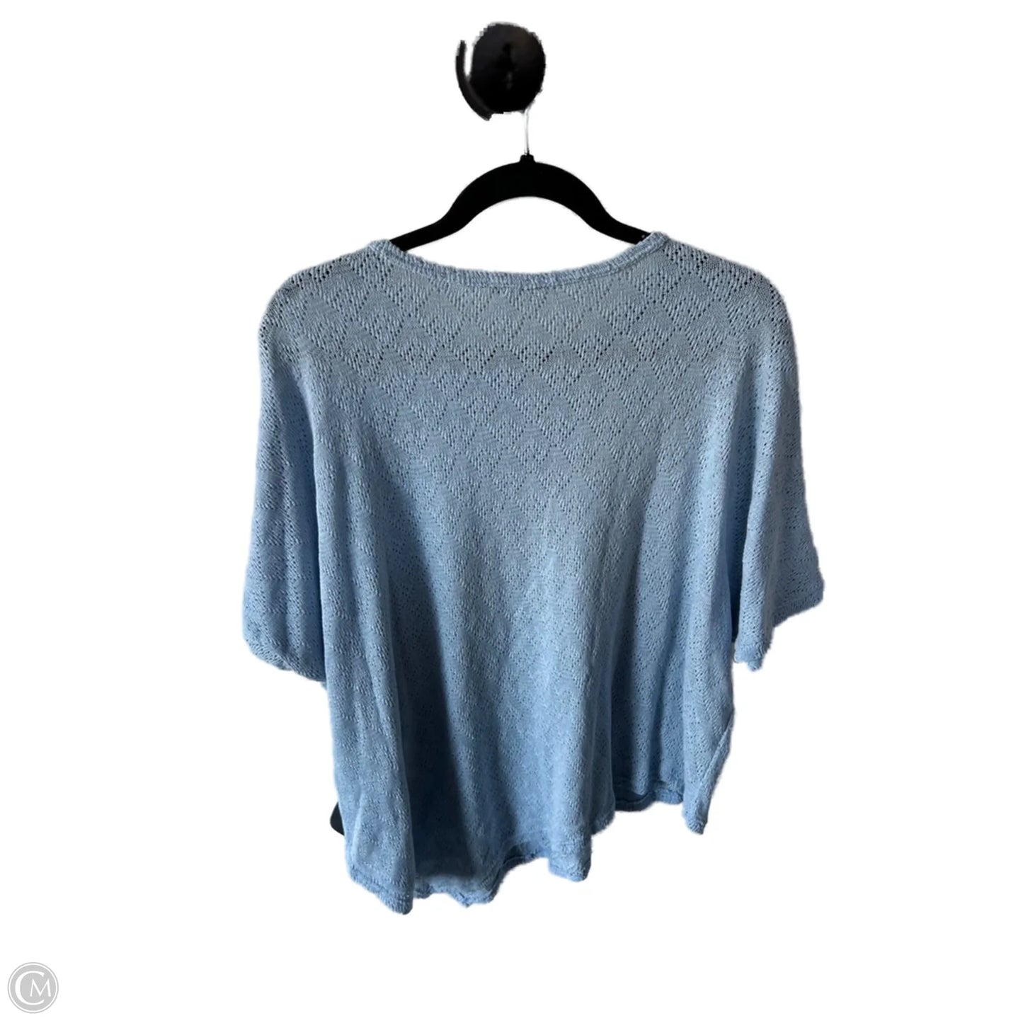 Sweater Short Sleeve By Heimish Usa In Blue, Size: L