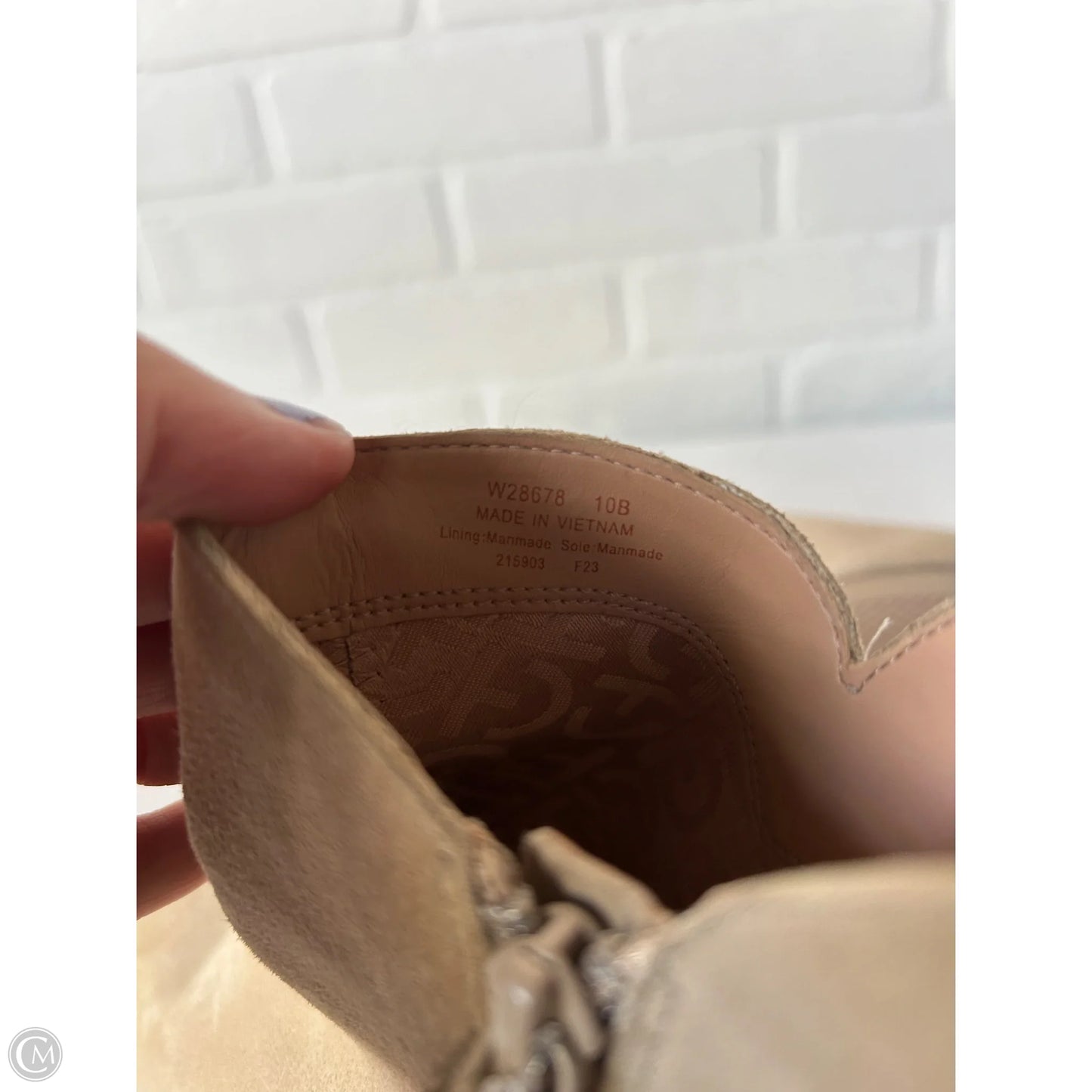 Boots Ankle Heels By Cole-haan In Tan, Size: 10