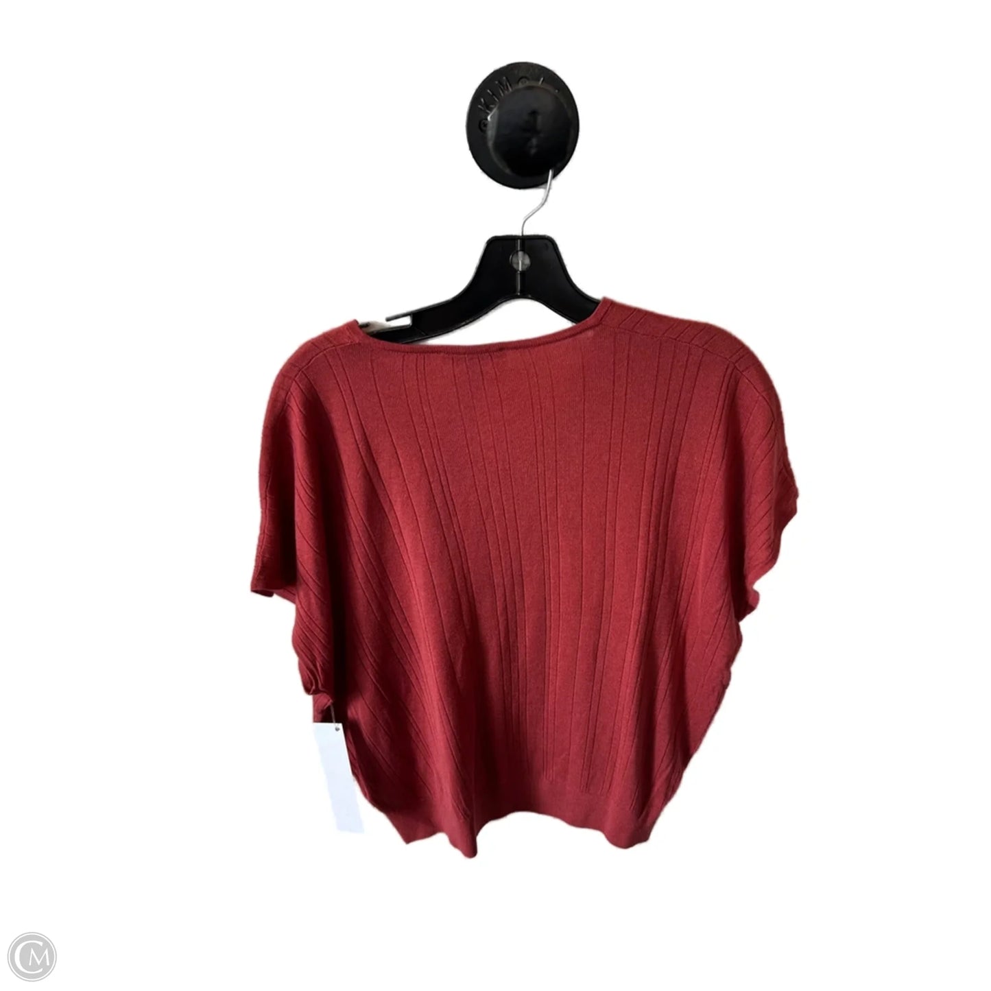 Sweater Short Sleeve By Adrianna Papell In Orange, Size: S