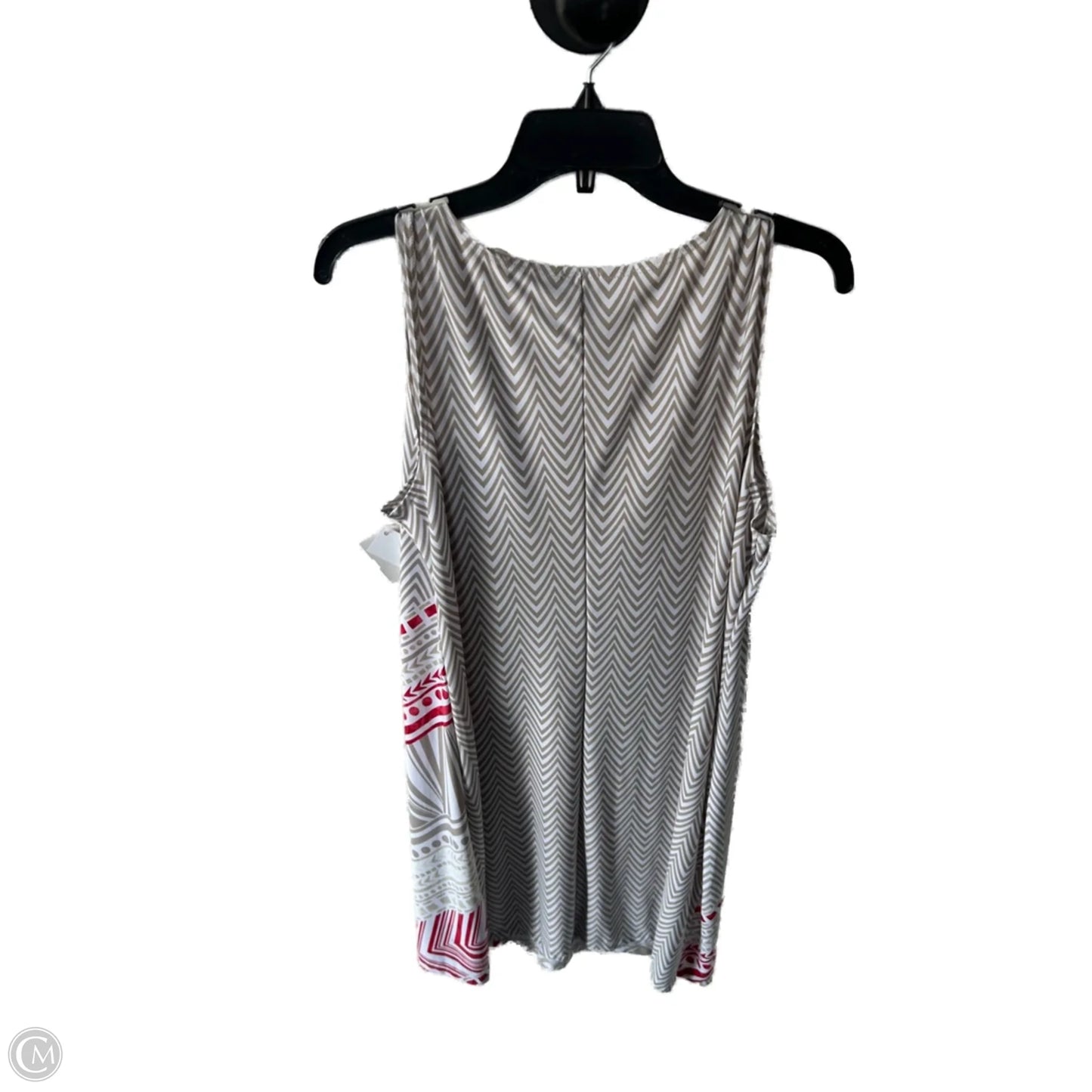 Dress Work By Chicos In Tan & White, Size: L