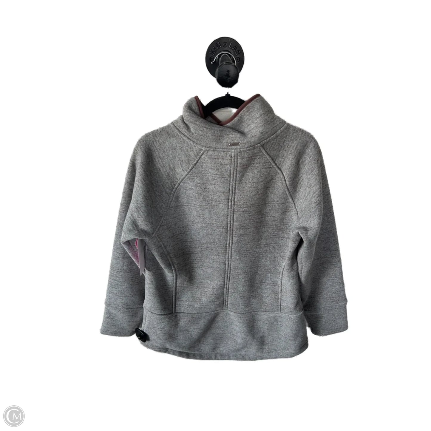 Jacket Fleece By Prana In Green & Tan, Size: L