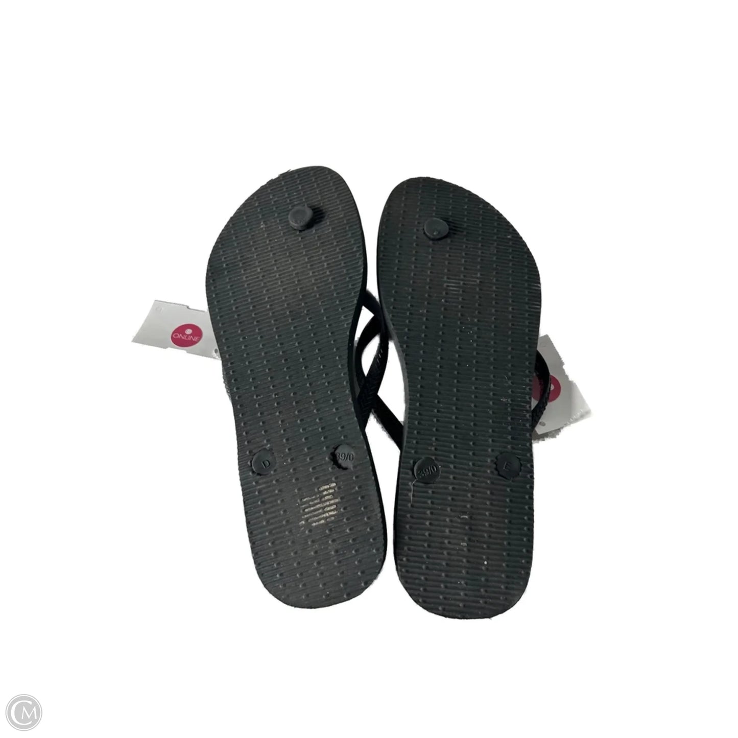 Sandals Flip Flops By Havaianas In Black & Tan, Size: 9