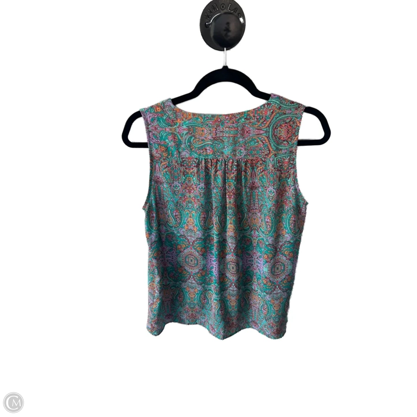 Top Sleeveless By Violet And Claire In Green & Pink, Size: M