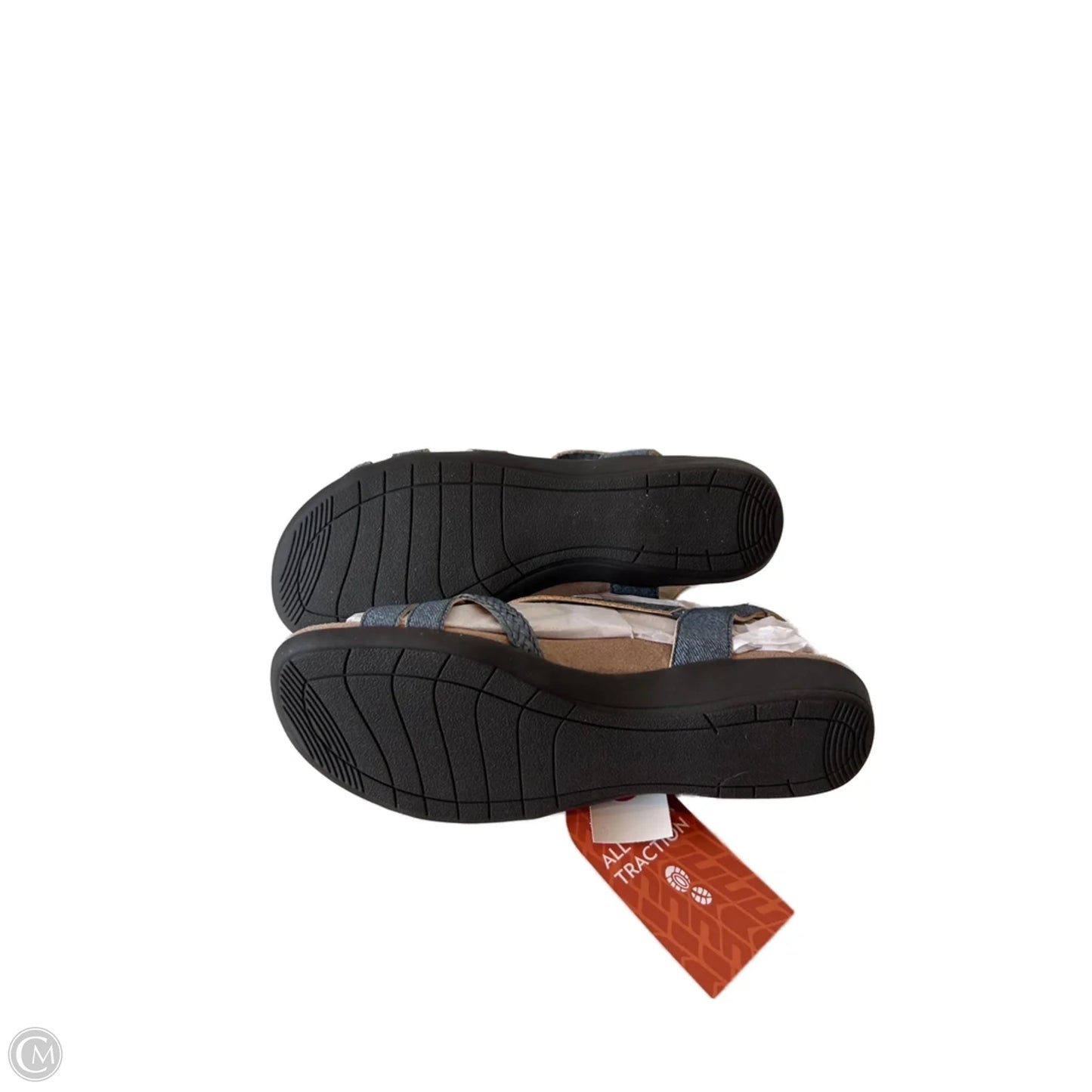 Sandals Flats By Jbu By Jambu In Blue Denim, Size: 8.5