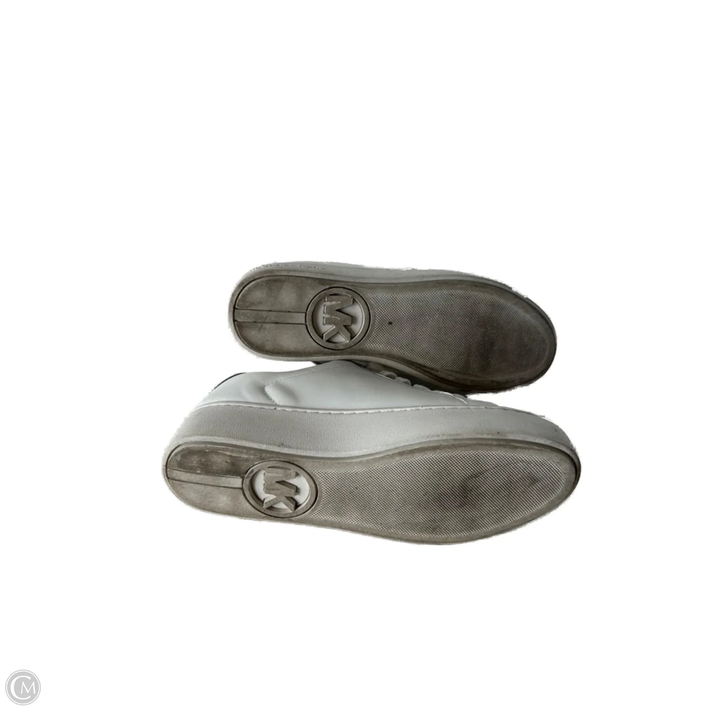 Shoes Sneakers By Michael By Michael Kors In Silver & White, Size: 9.5