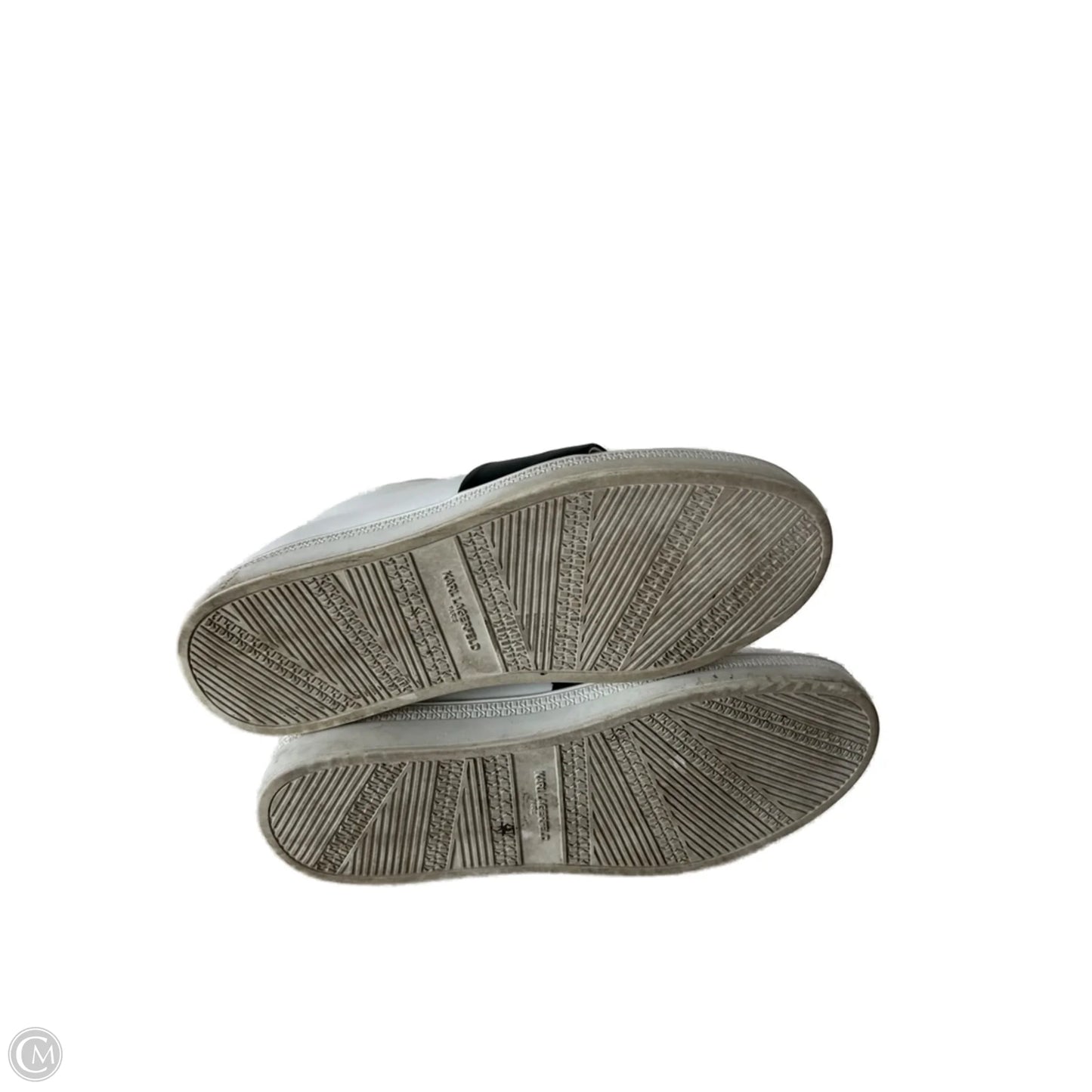 Shoes Designer By Karl Lagerfeld In Black & White, Size: 9.5