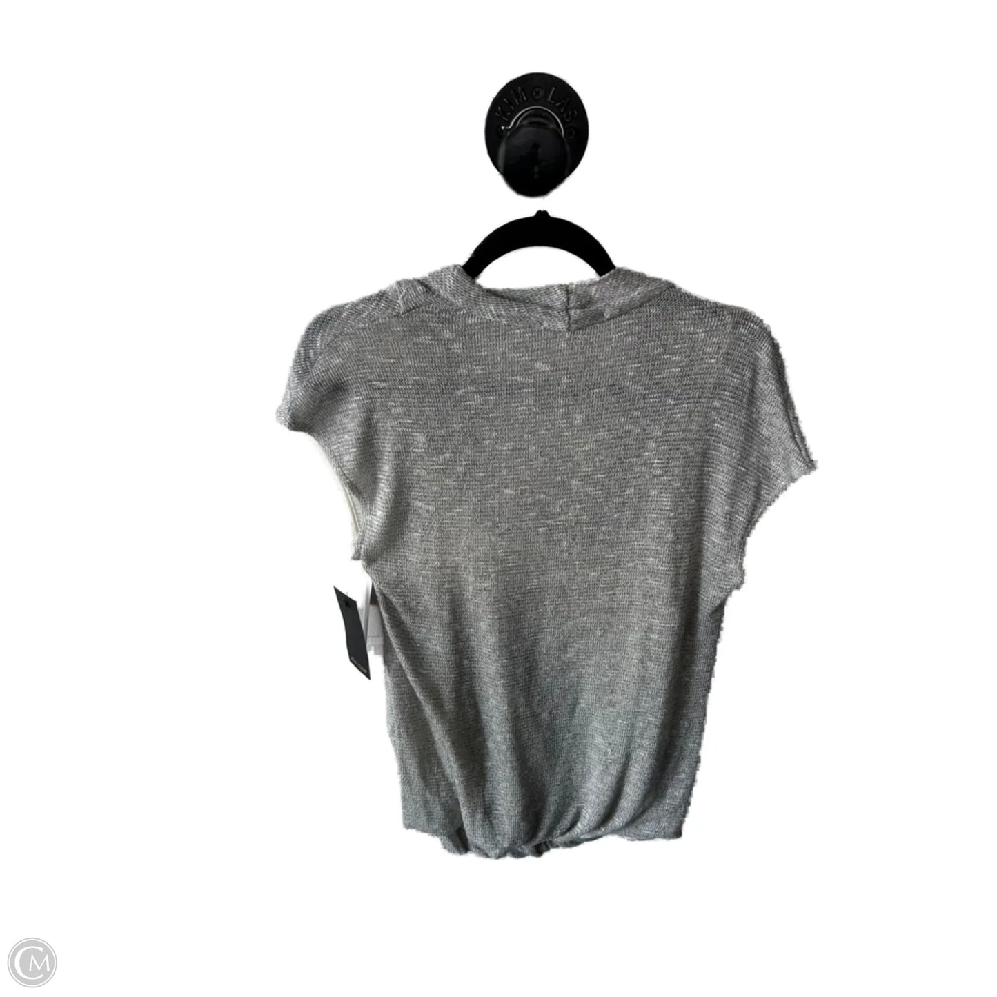 Sweater Short Sleeve By Ella Moss In Cream & Silver, Size: L