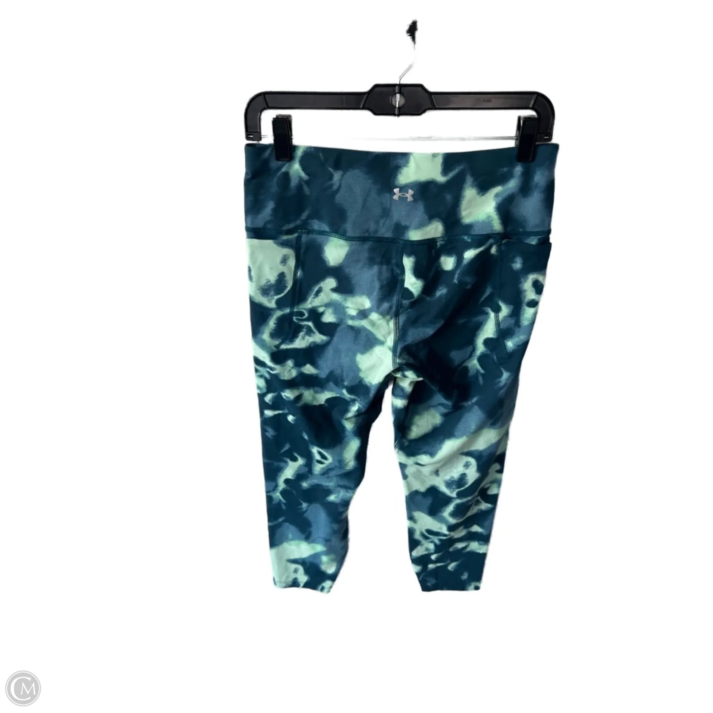Athletic Capris By Under Armour In Blue & Green, Size: 12