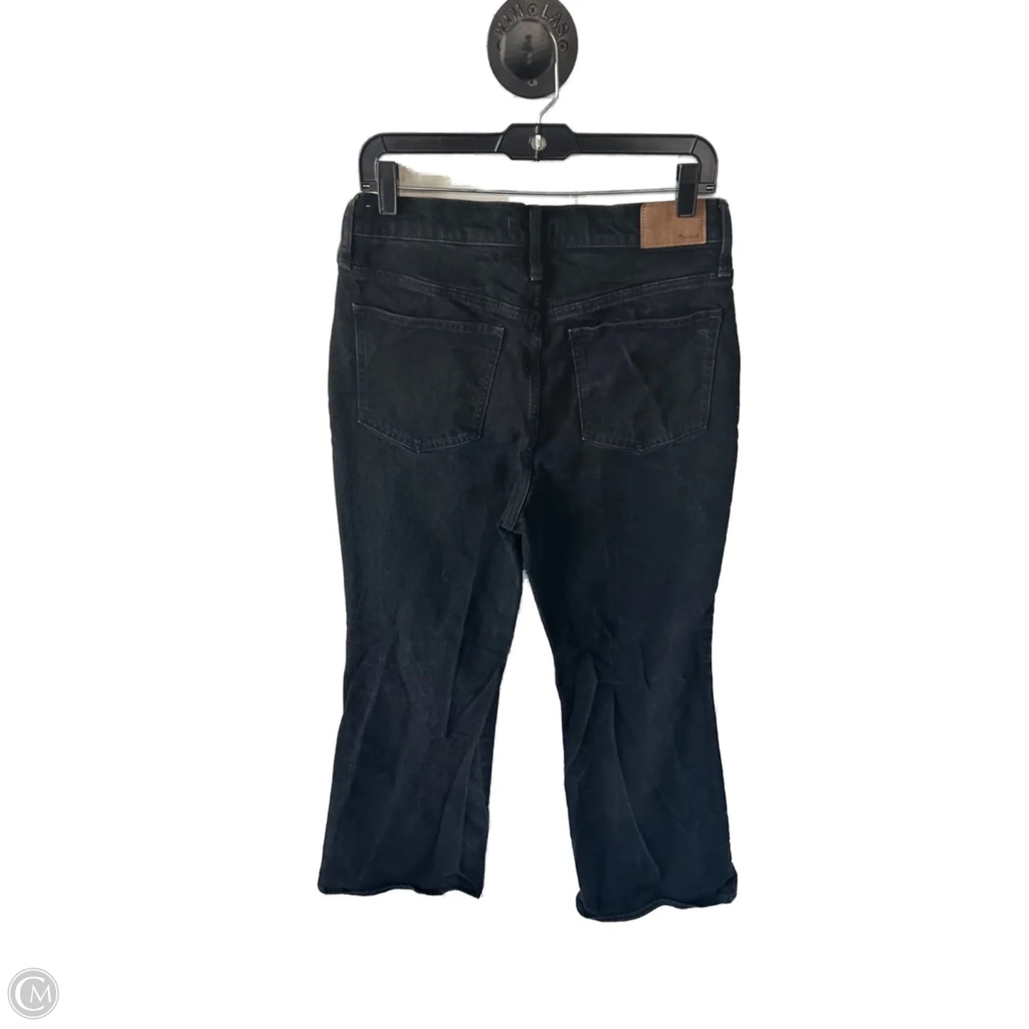 Jeans Flared By Madewell In Black Denim, Size: 4