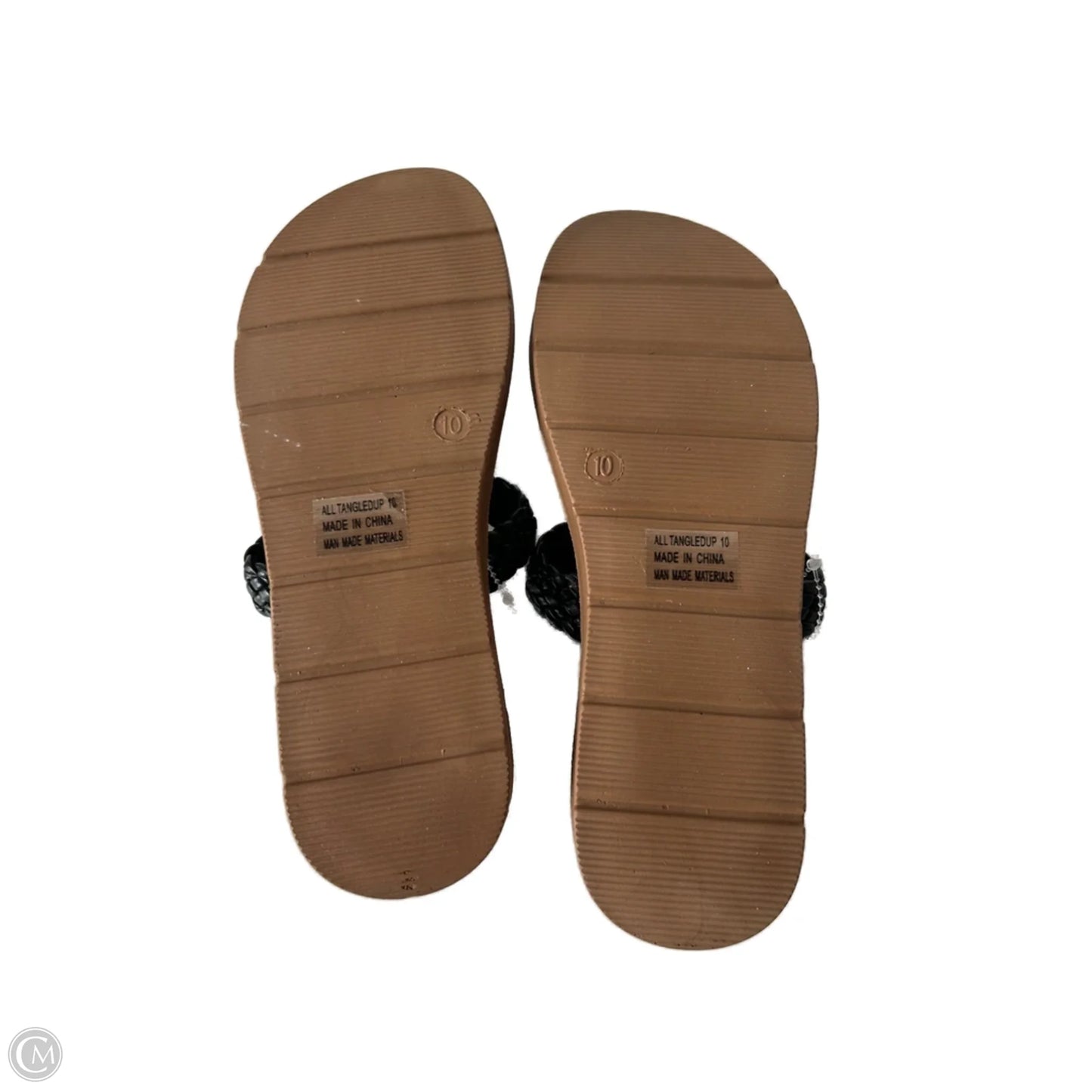 Sandals Flats By Corkys In Black & Tan, Size: 10