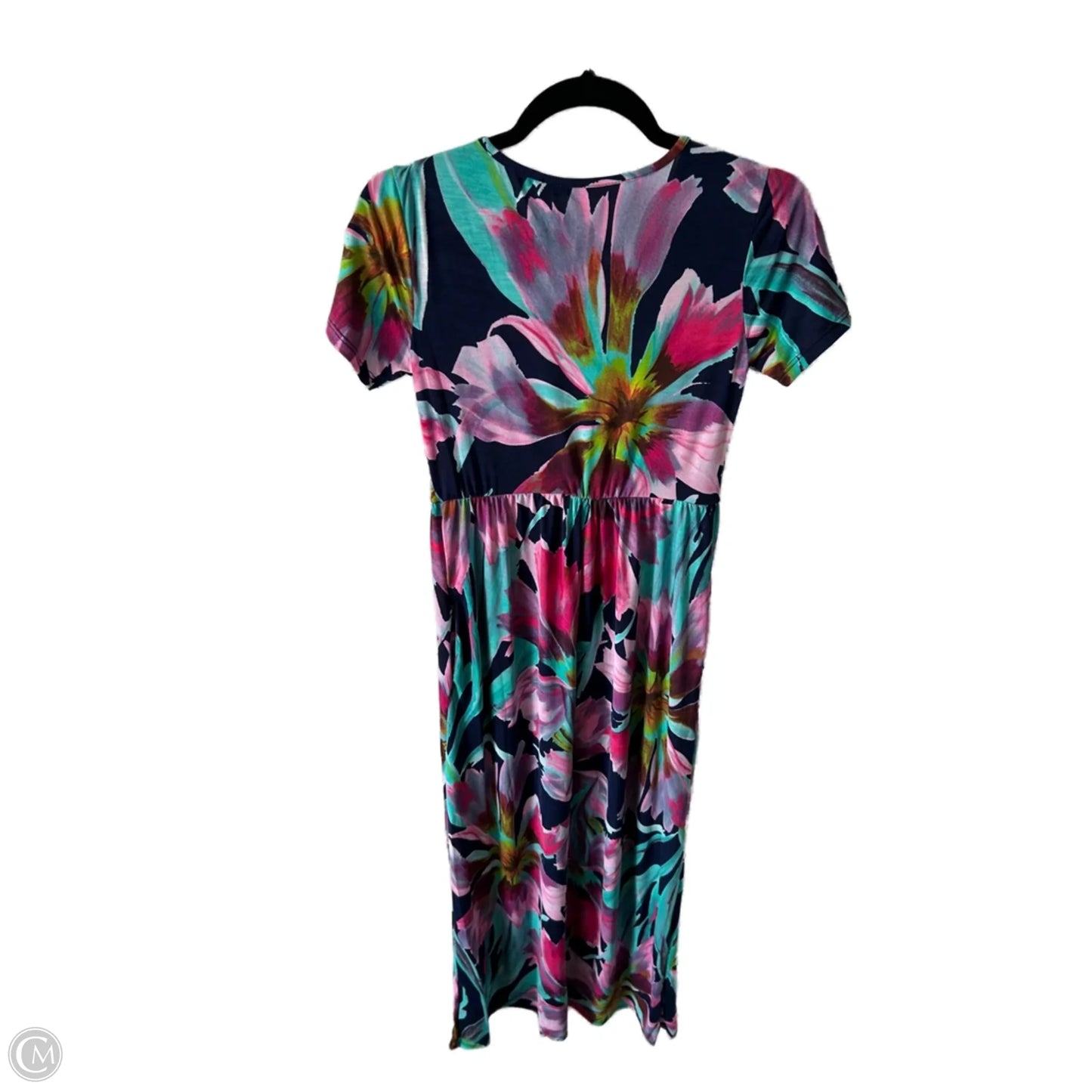 Dress Casual Maxi By Clothes Mentor In Blue & Green, Size: M