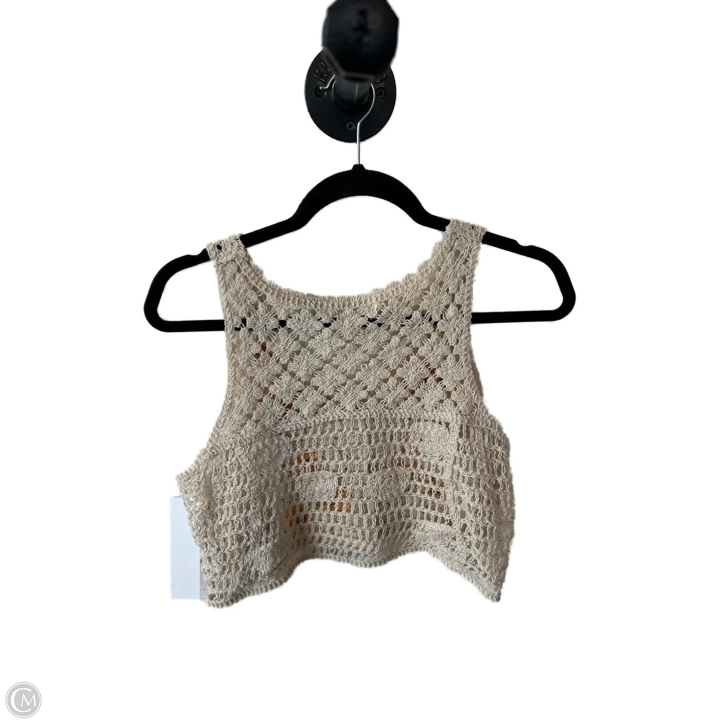 Vest Sweater By Rebellion In Cream & Yellow, Size: Xs