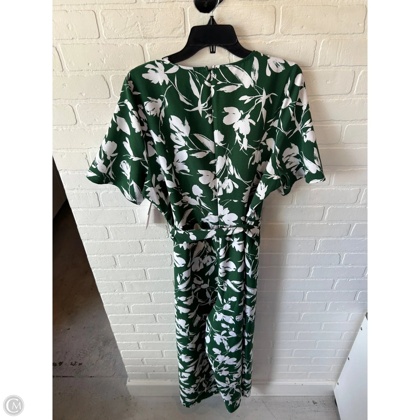Jumpsuit By Lane Bryant In Green & White, Size: 2x