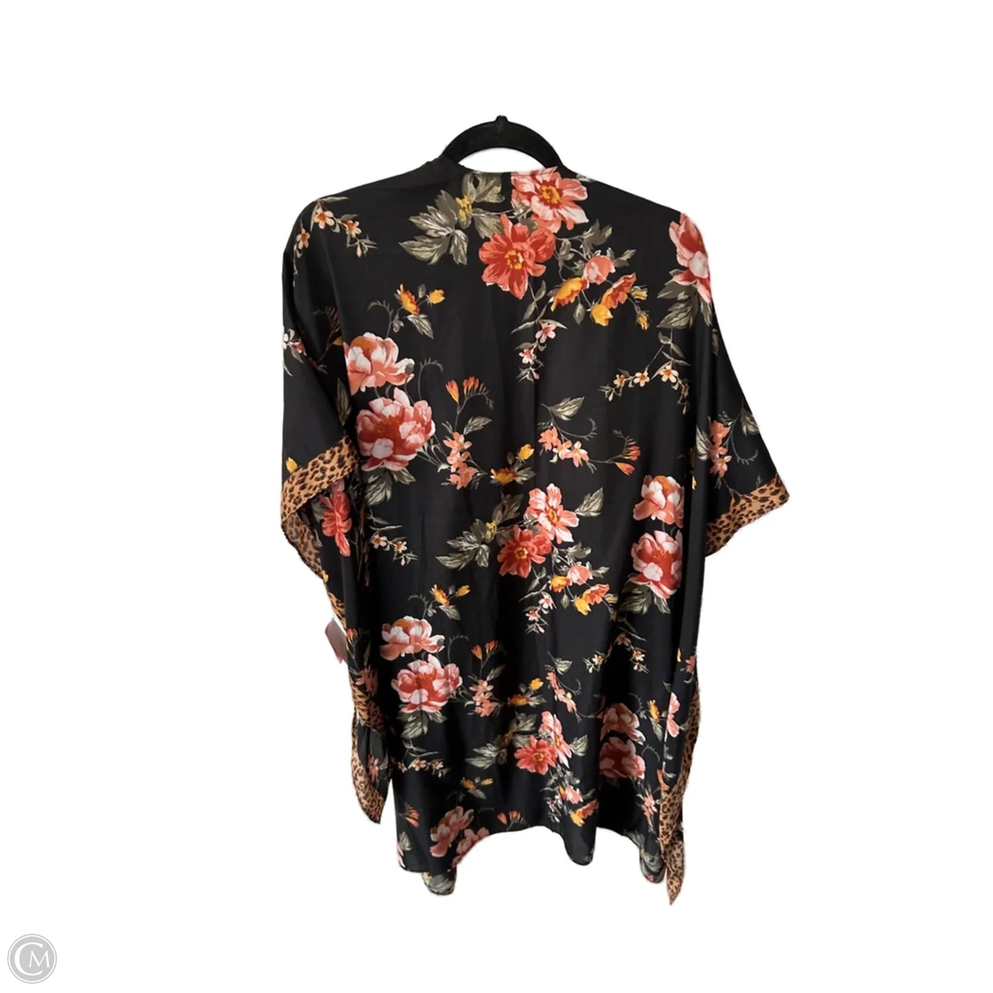 Kimono By American Eagle In Black & Orange, Size: Osfm
