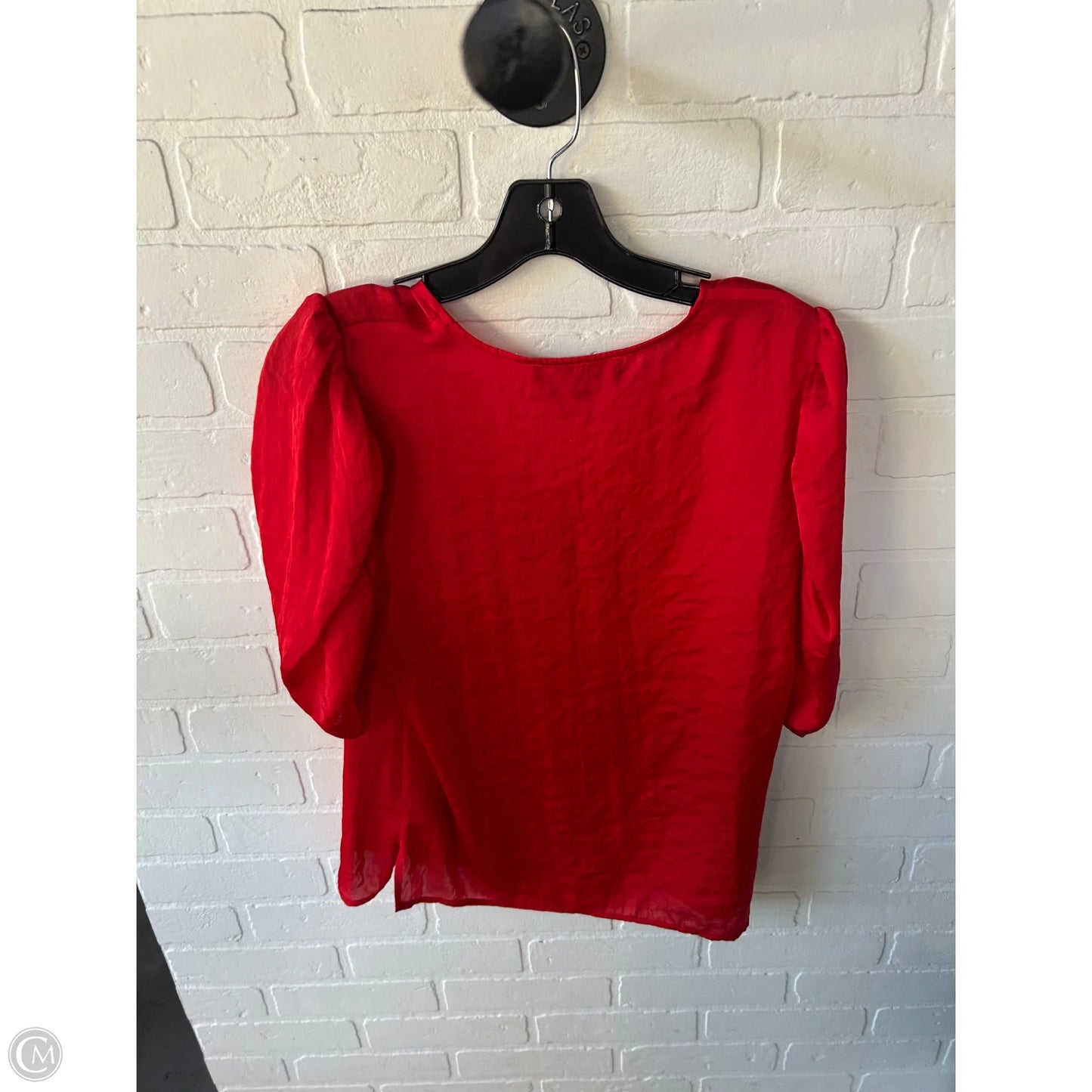 Top Short Sleeve By Dkny In Red, Size: S