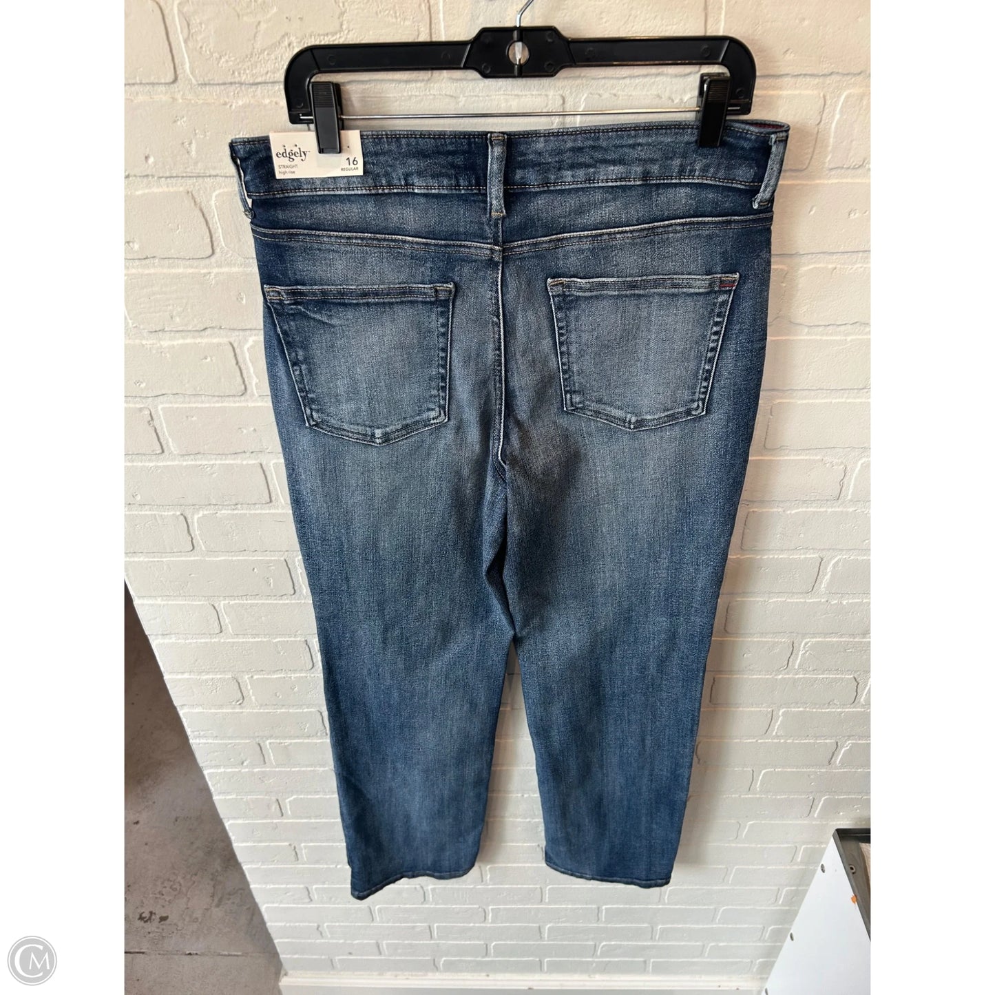 Jeans Straight By Maurices In Blue Denim, Size: 16