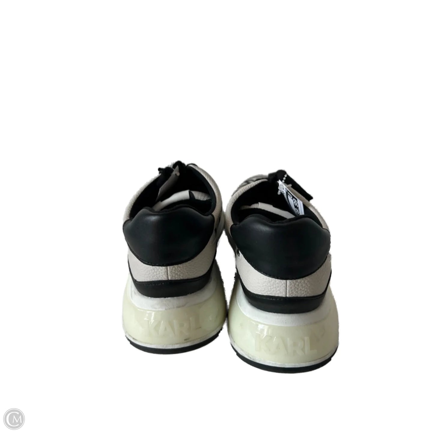 Shoes Designer By Karl Lagerfeld In Black & White, Size: 8.5