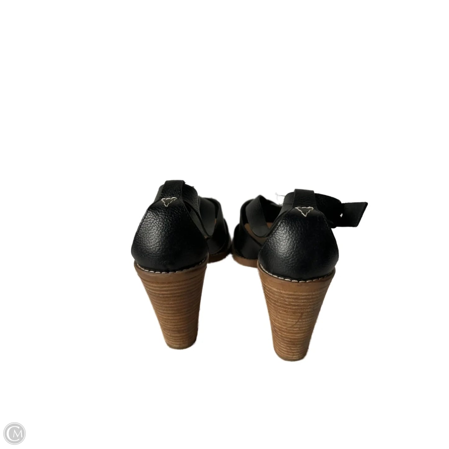 Sandals Heels Block By Madewell In Black & Tan, Size: 9