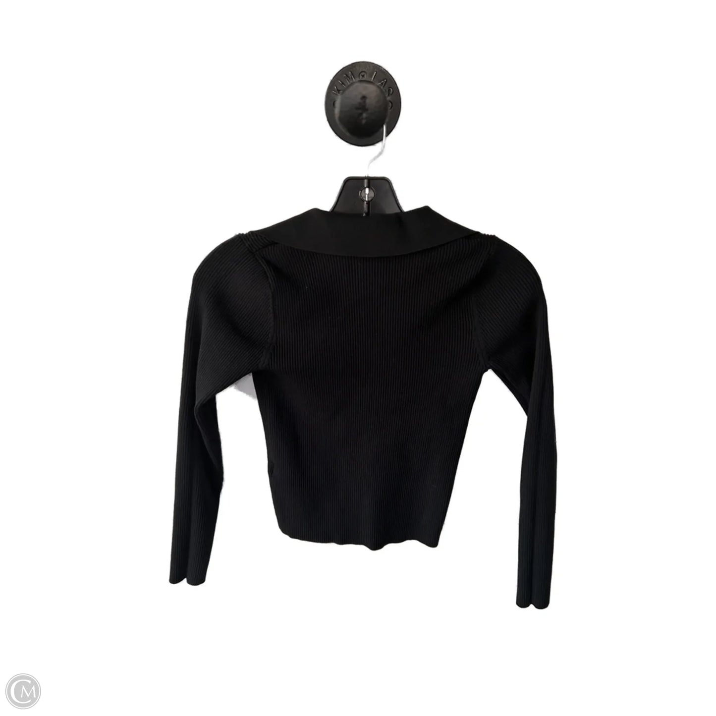 Top Long Sleeve By Happily Grey In Black, Size: S