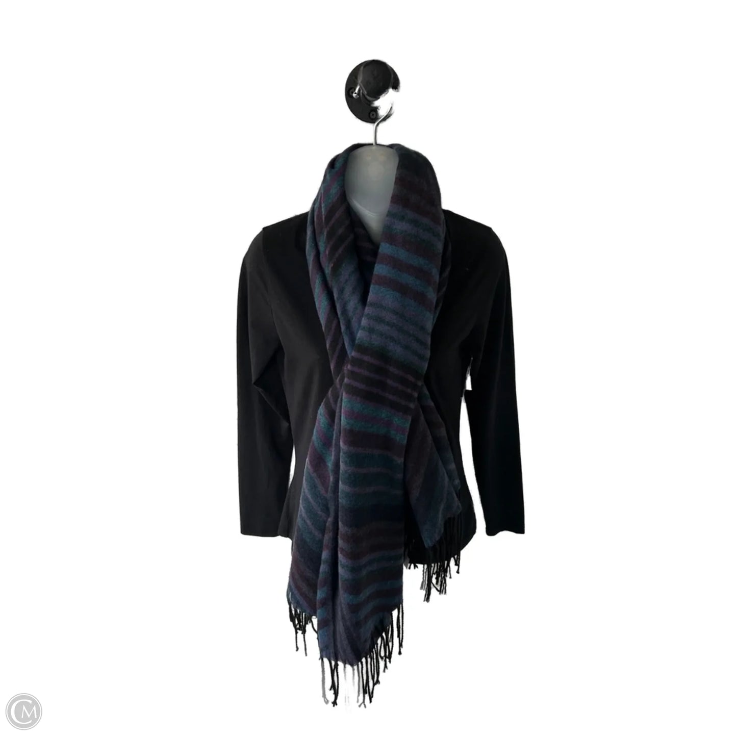 Shawl By Clothes Mentor In Blue & Purple, Size: Osfm