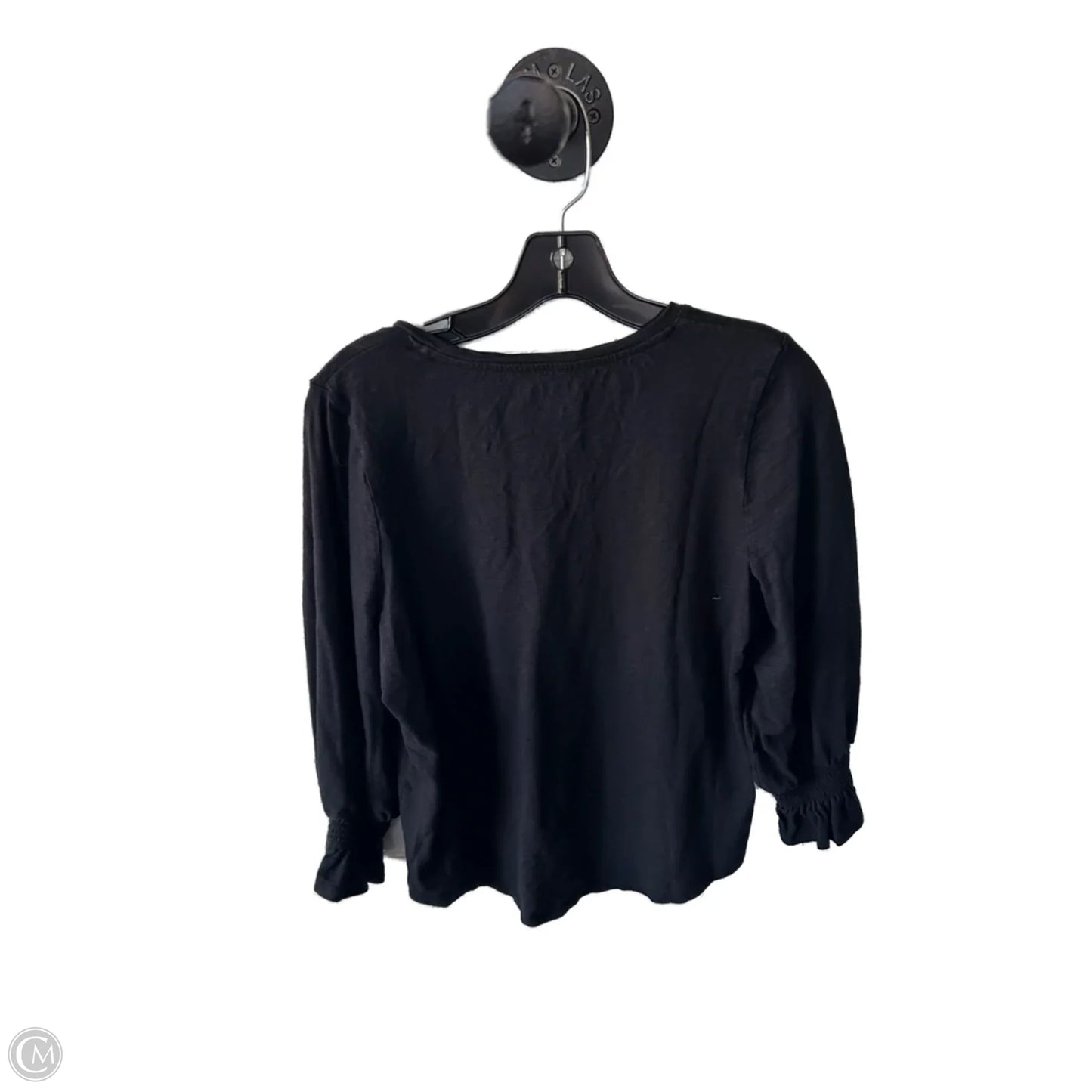 Top 3/4 Sleeve By Chicos In Black, Size: M