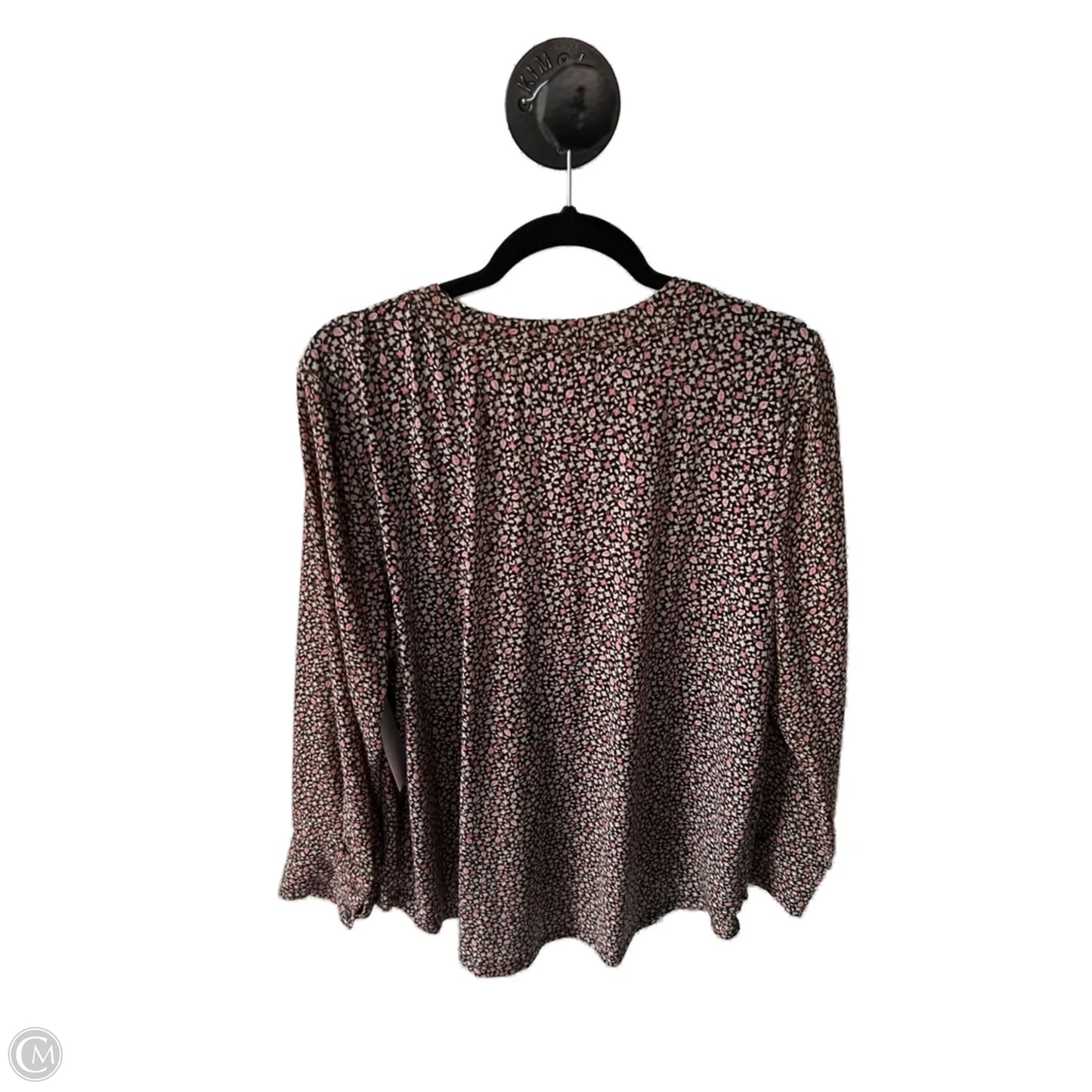 Top Long Sleeve By Ann Taylor In Black & Tan, Size: Xl