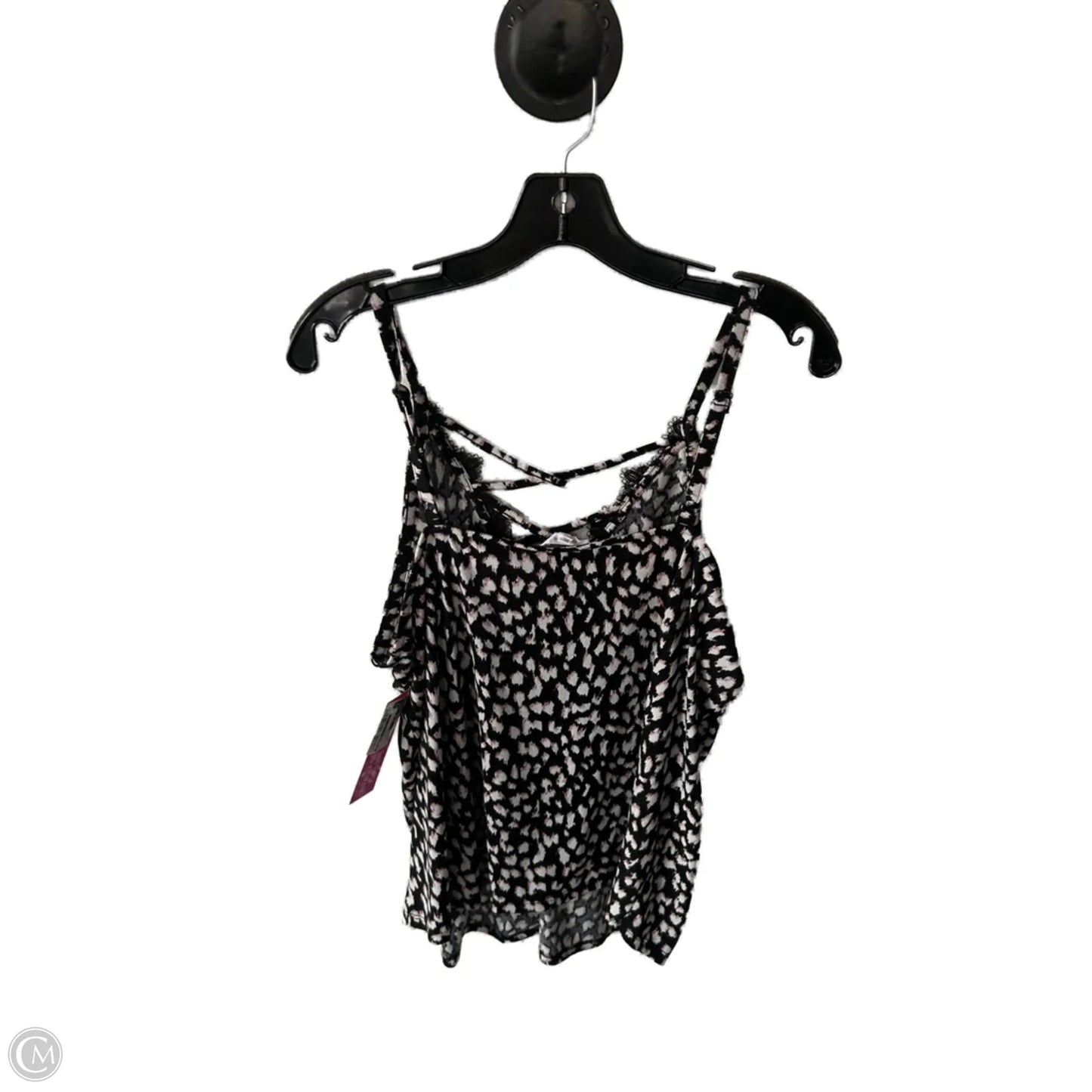 Top Sleeveless By Maurices In Black & White, Size: Xl