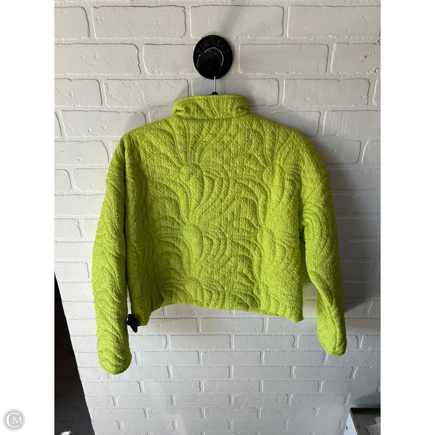 Jacket Other By 7 For All Mankind In Green & Yellow, Size: M