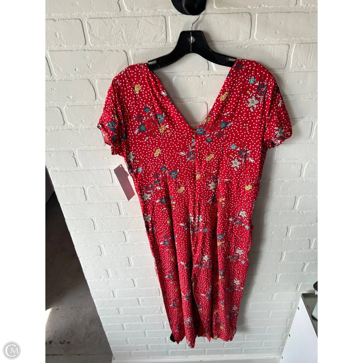 Jumpsuit By Cma In Red & White, Size: M