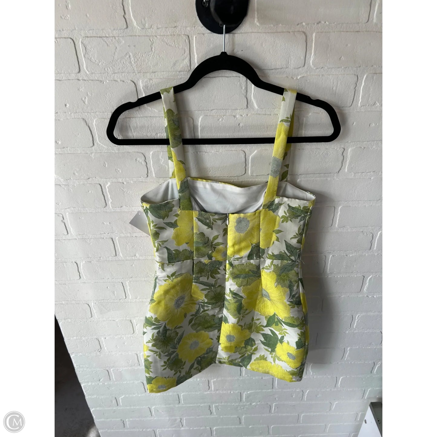 Dress Party Short By Lulus In Green & Yellow, Size: S