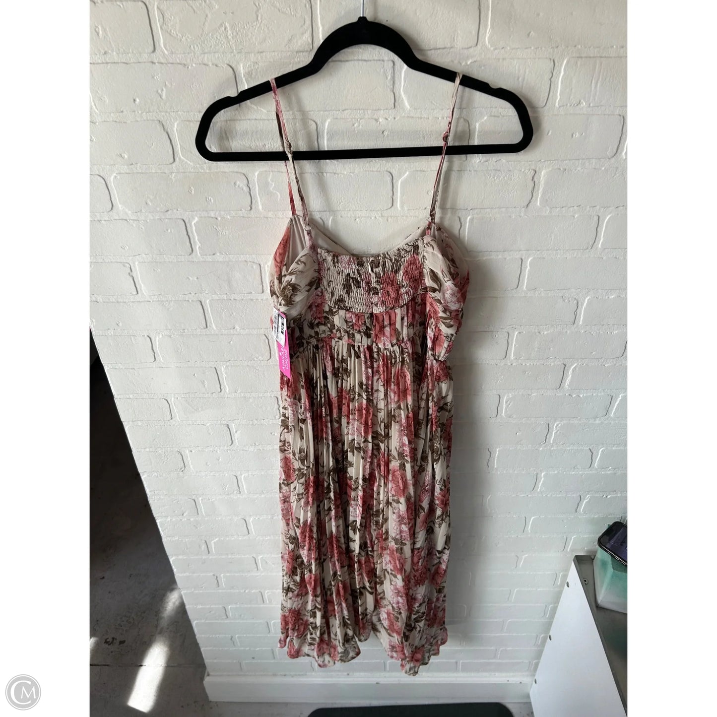 Dress Party Long By Storia In Green & Pink, Size: M