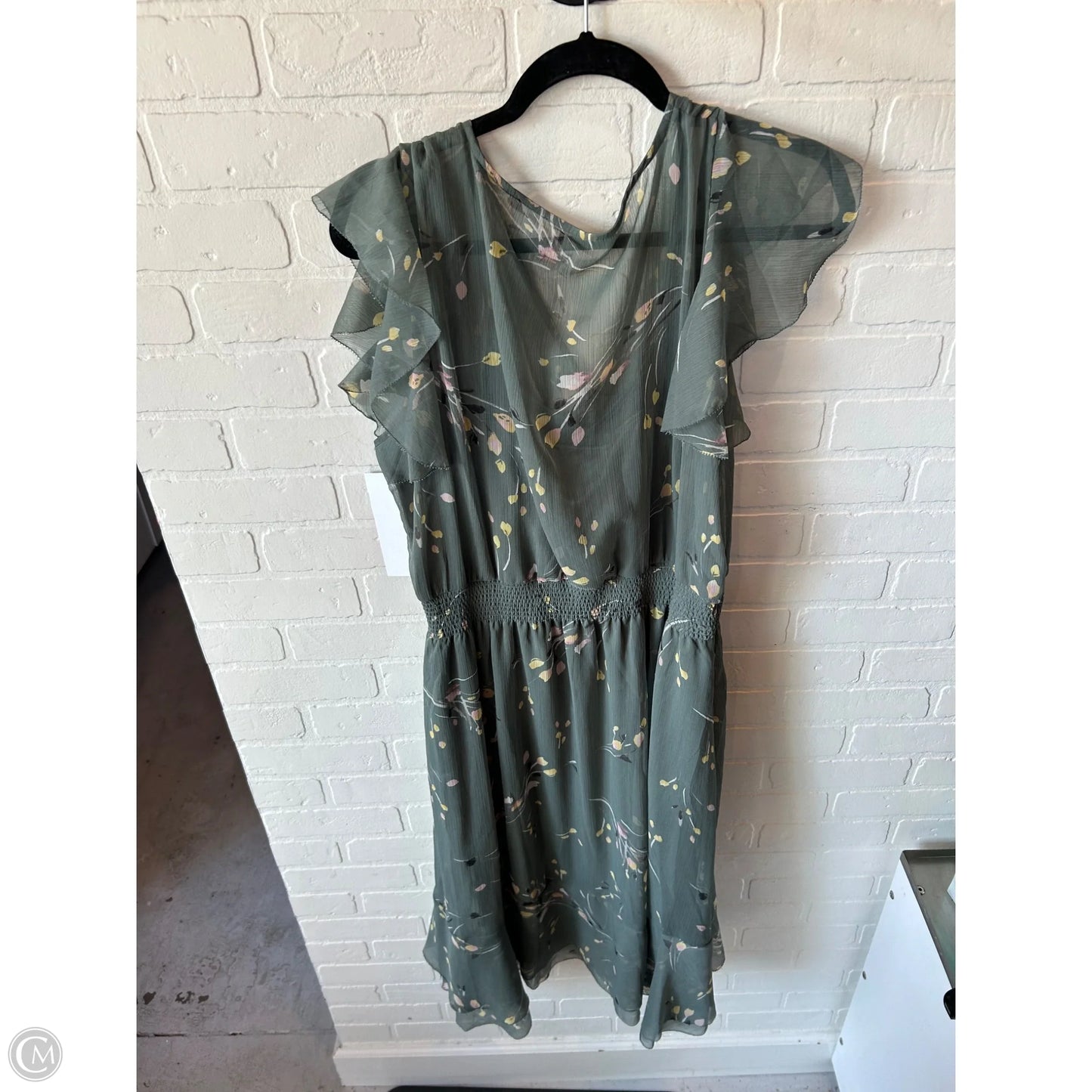 Dress Work By White House Black Market In Green & Yellow, Size: Xl