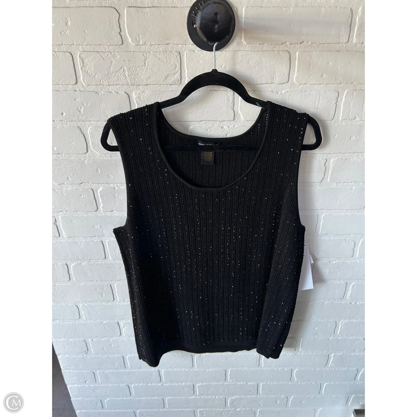 Top Sleeveless By Clothes Mentor In Black, Size: 3x